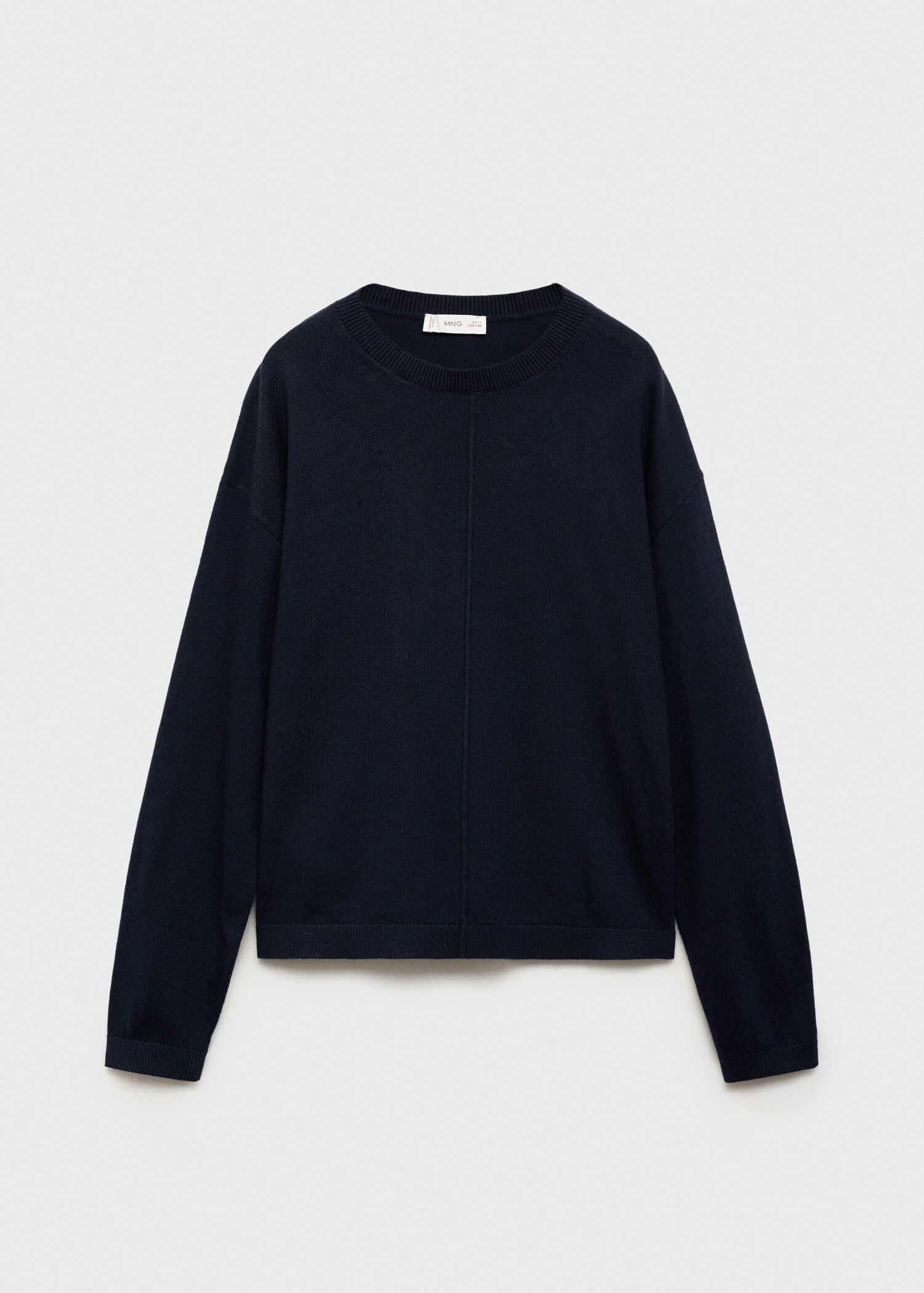 Decorative seams cotton sweater - Article without model