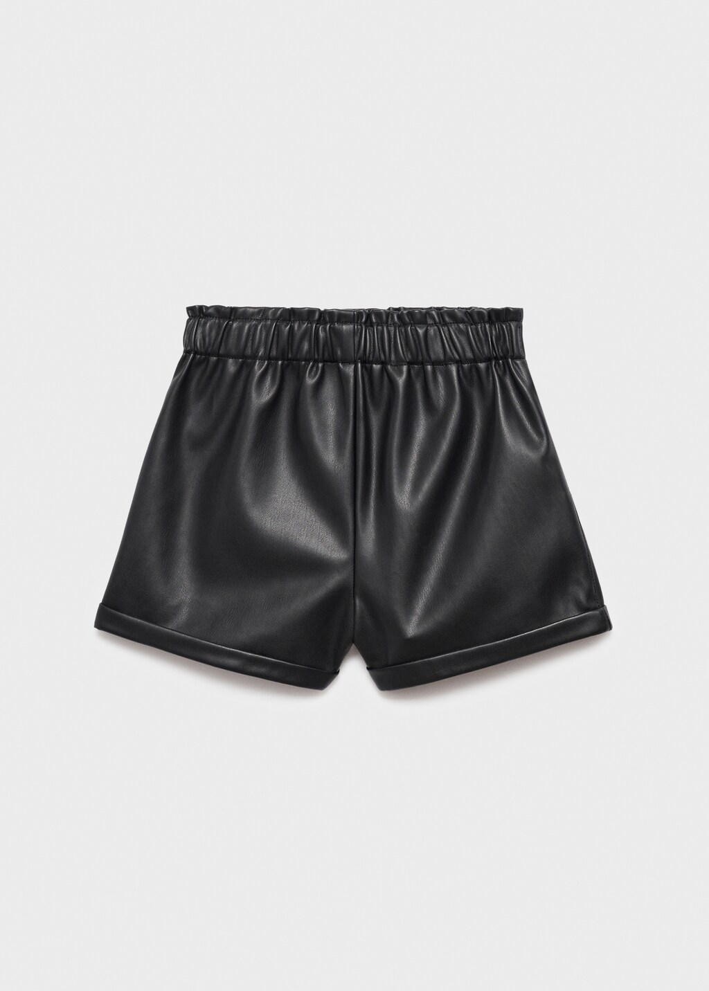 Leather-effect shorts - Kids | MANGO USA