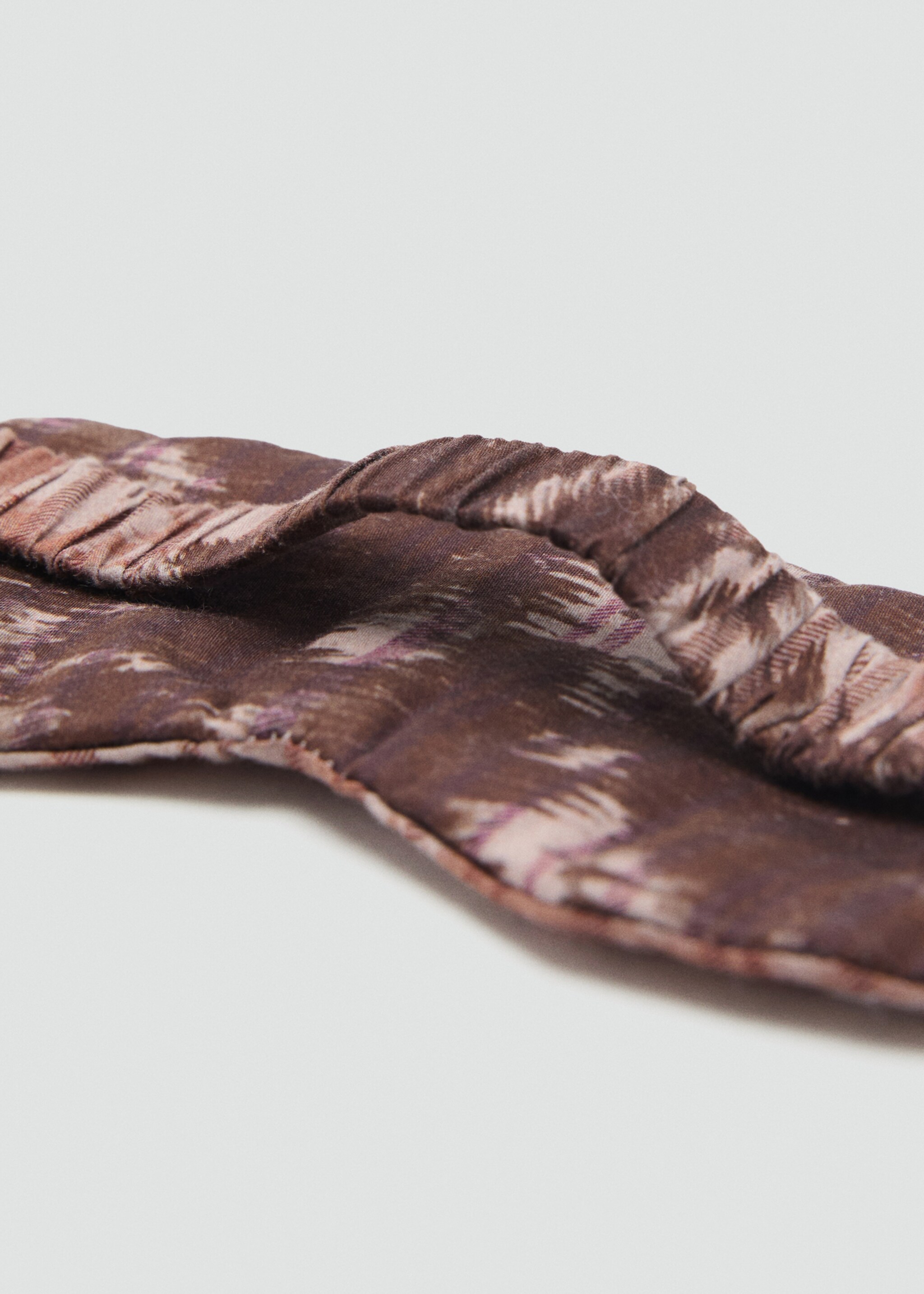 Blurred print sleeping mask - Детальніше про товар 1, Коричневий. Ref: 17084436-00.