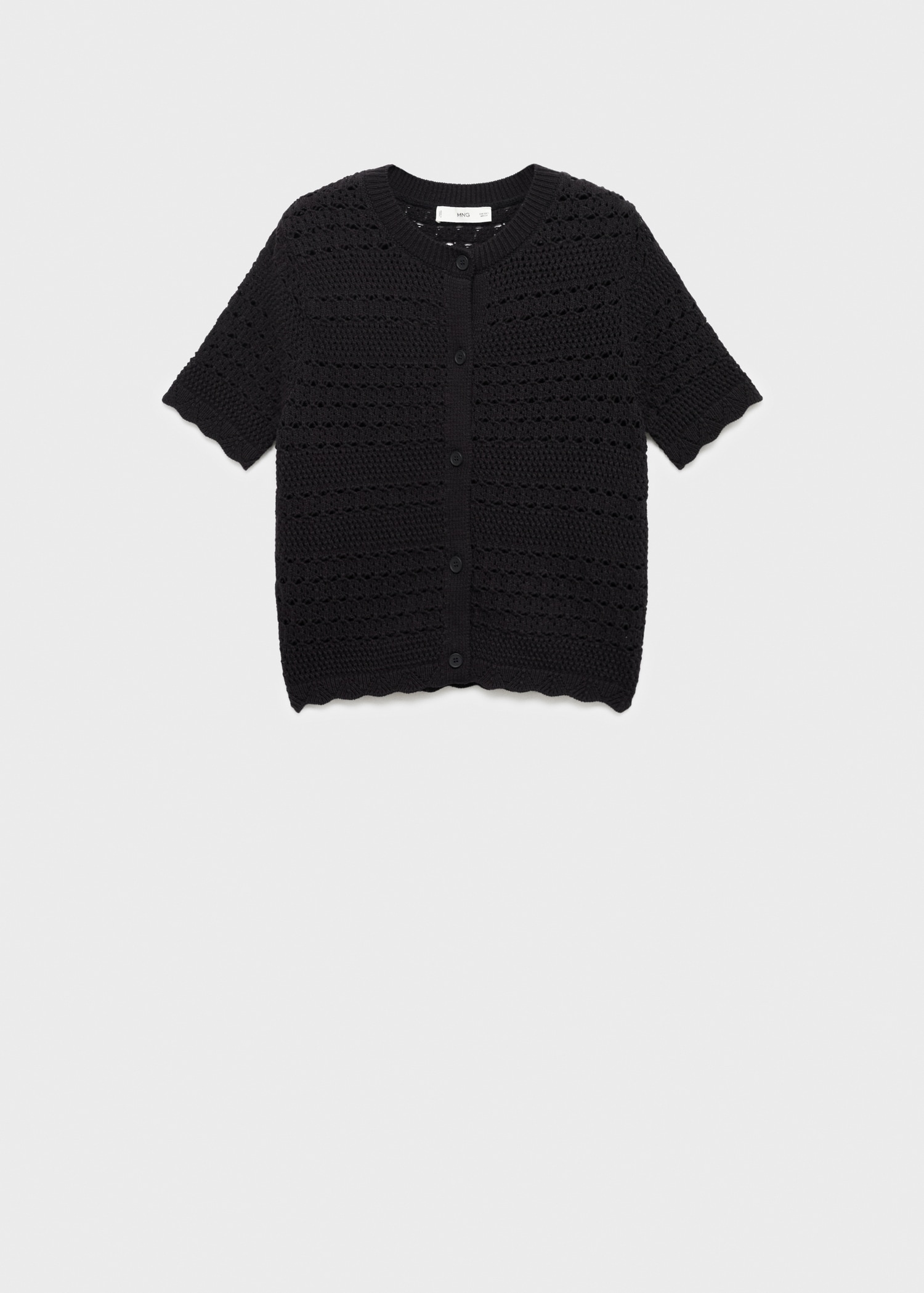 Kurzärmliger Häkel-Cardigan MANGO Deutschland