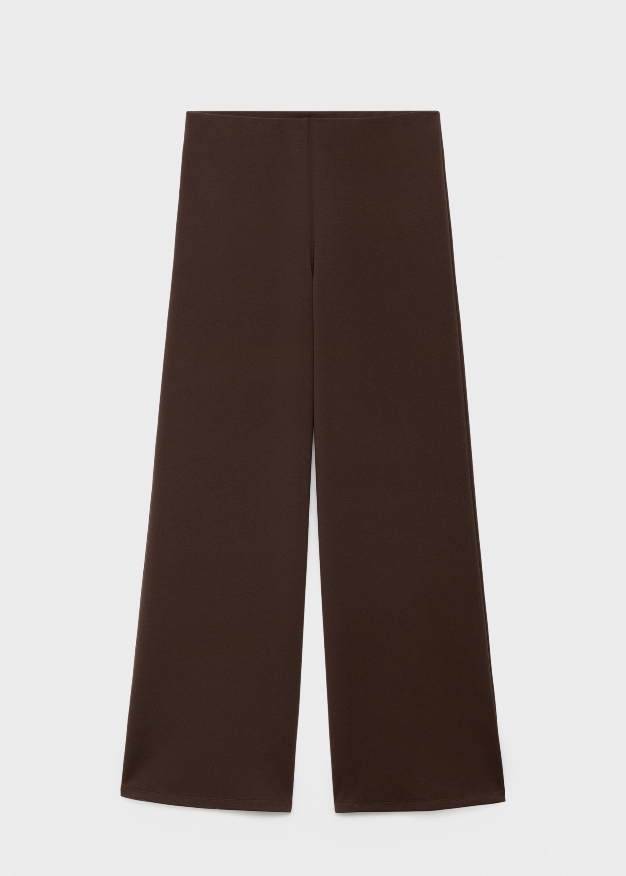 Straight-fit trousers with elastic waist - Article without model, Brown. Ref: 17084445-00.
