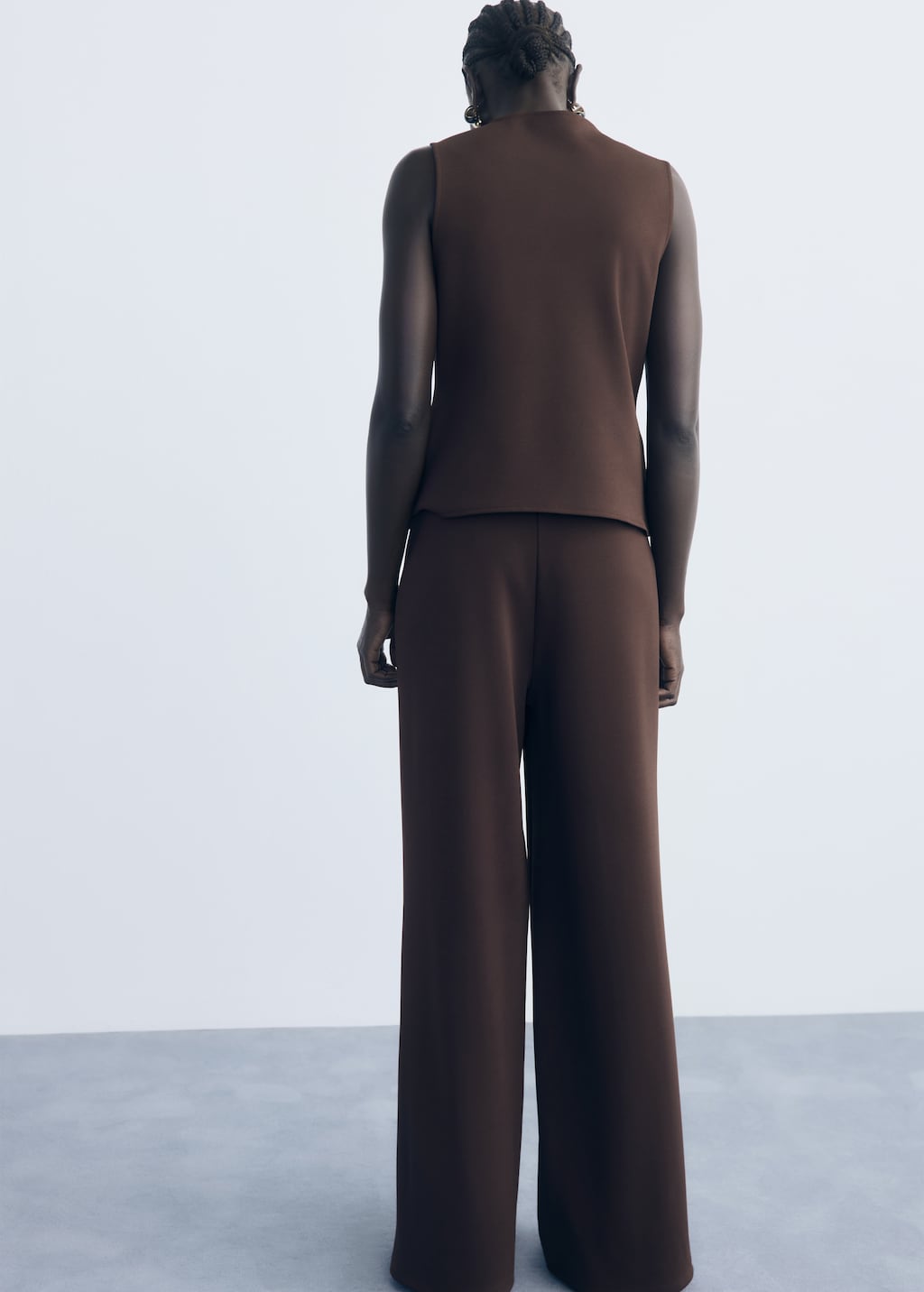 Straight-fit pants with elastic waist - Women | MANGO USA