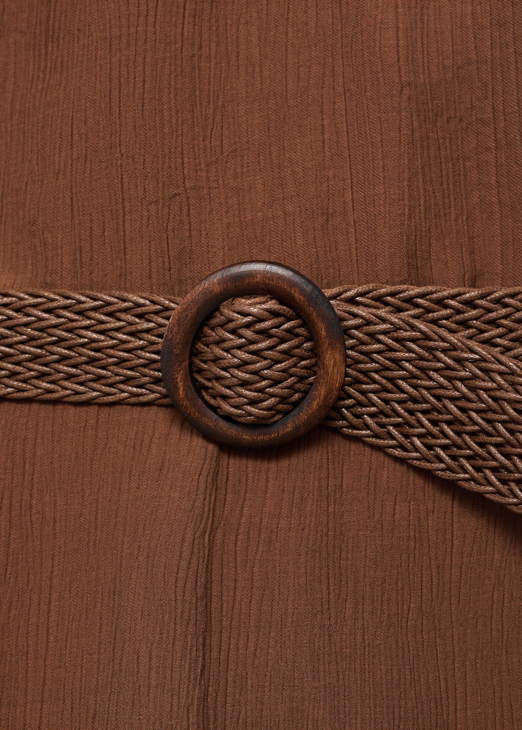 Pleated jumpsuit with belt