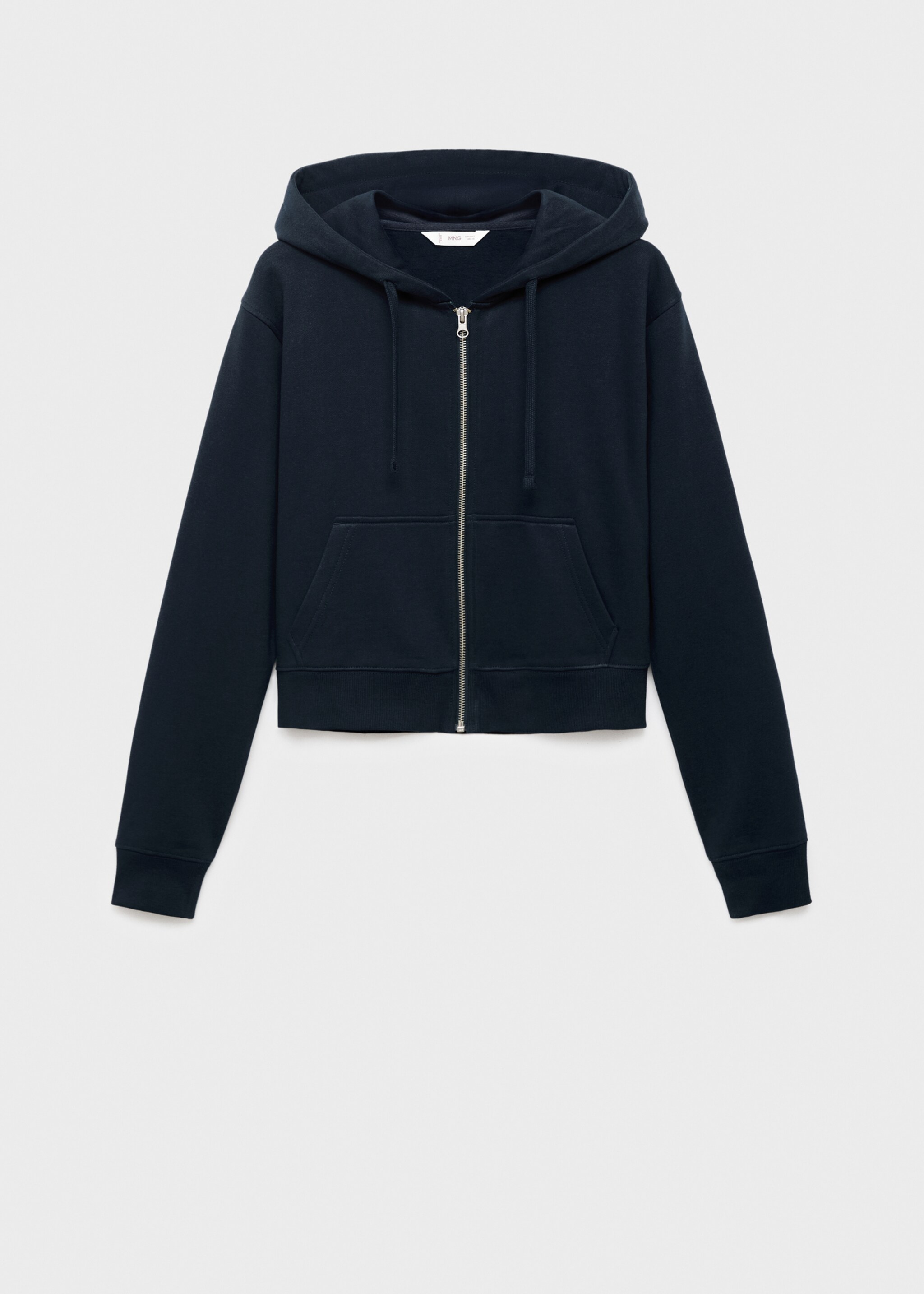 Zipped hoodie - Article without model, Dark Navy. Ref: 17084773-00.