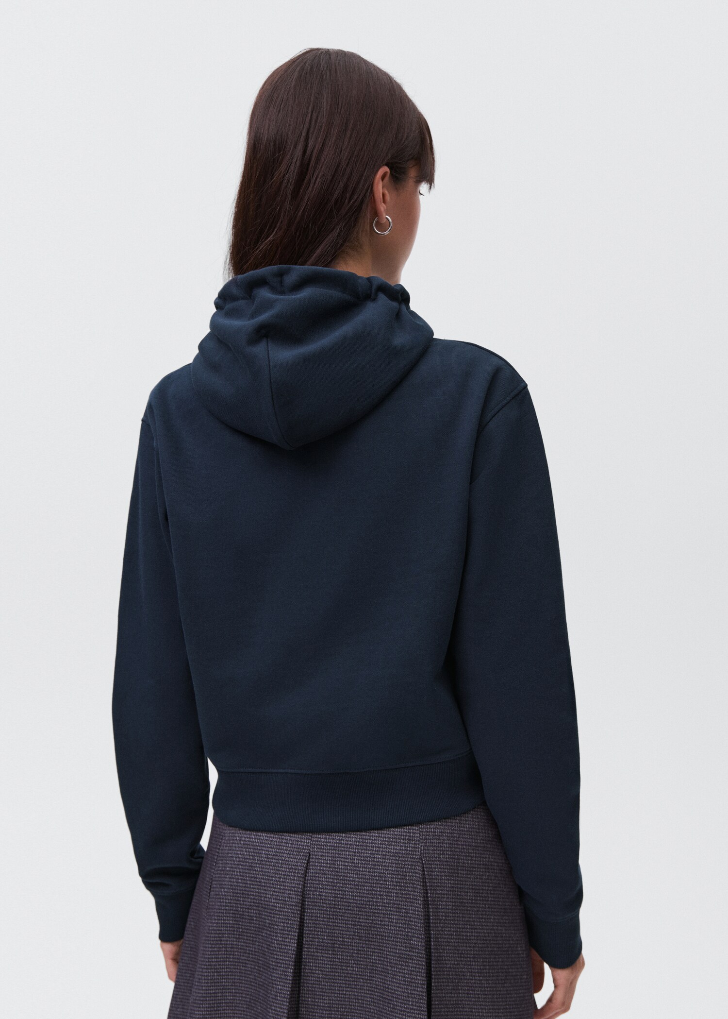 Zipped hoodie - Reverse of the article