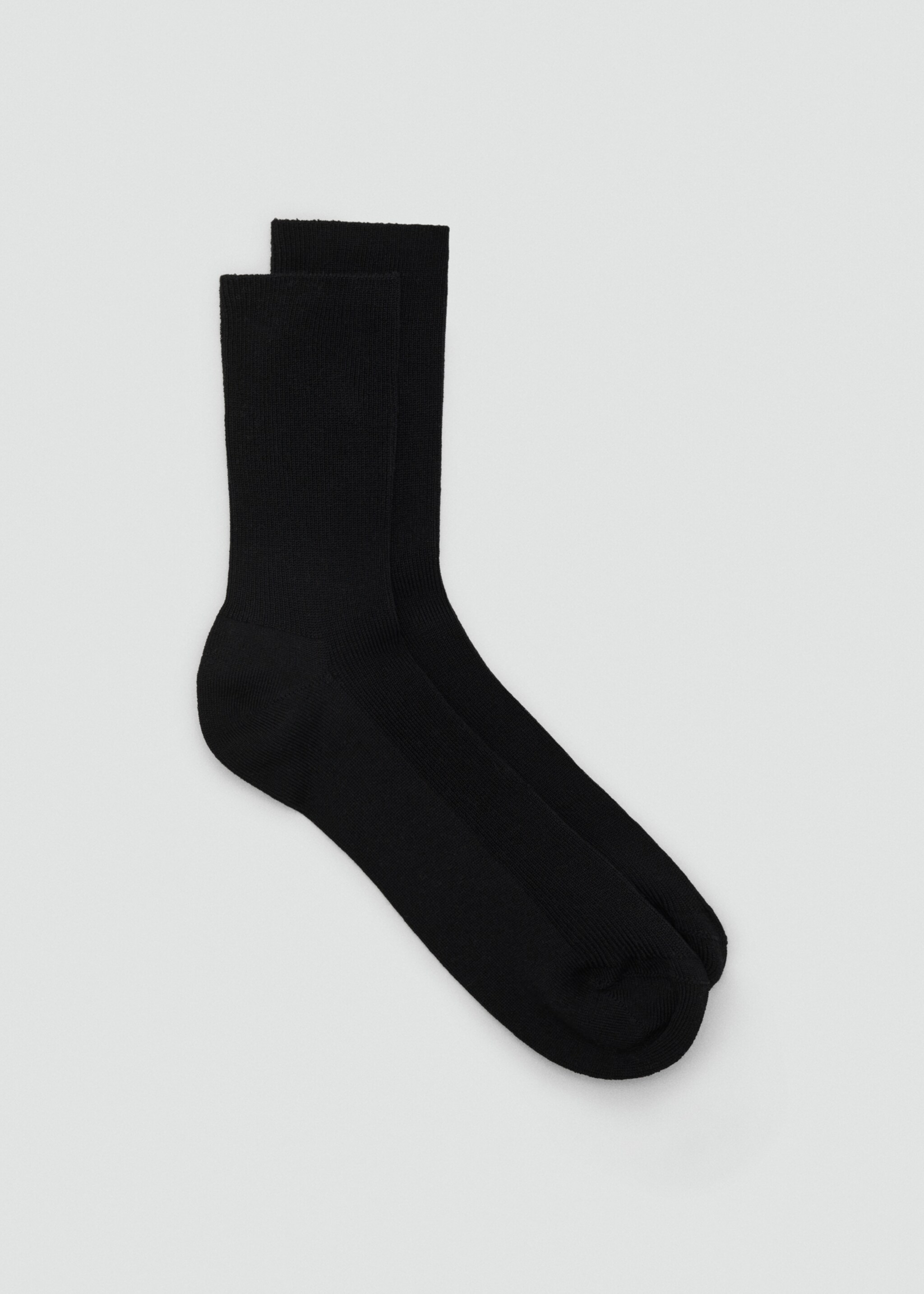 Calcetines algodón canalé - Artículo sin modelo, Negro. Ref: 17084776-00.