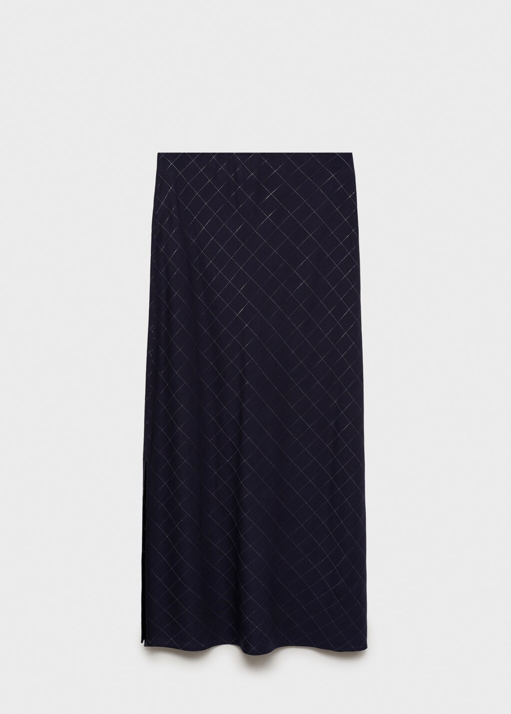 Lurex checked skirt