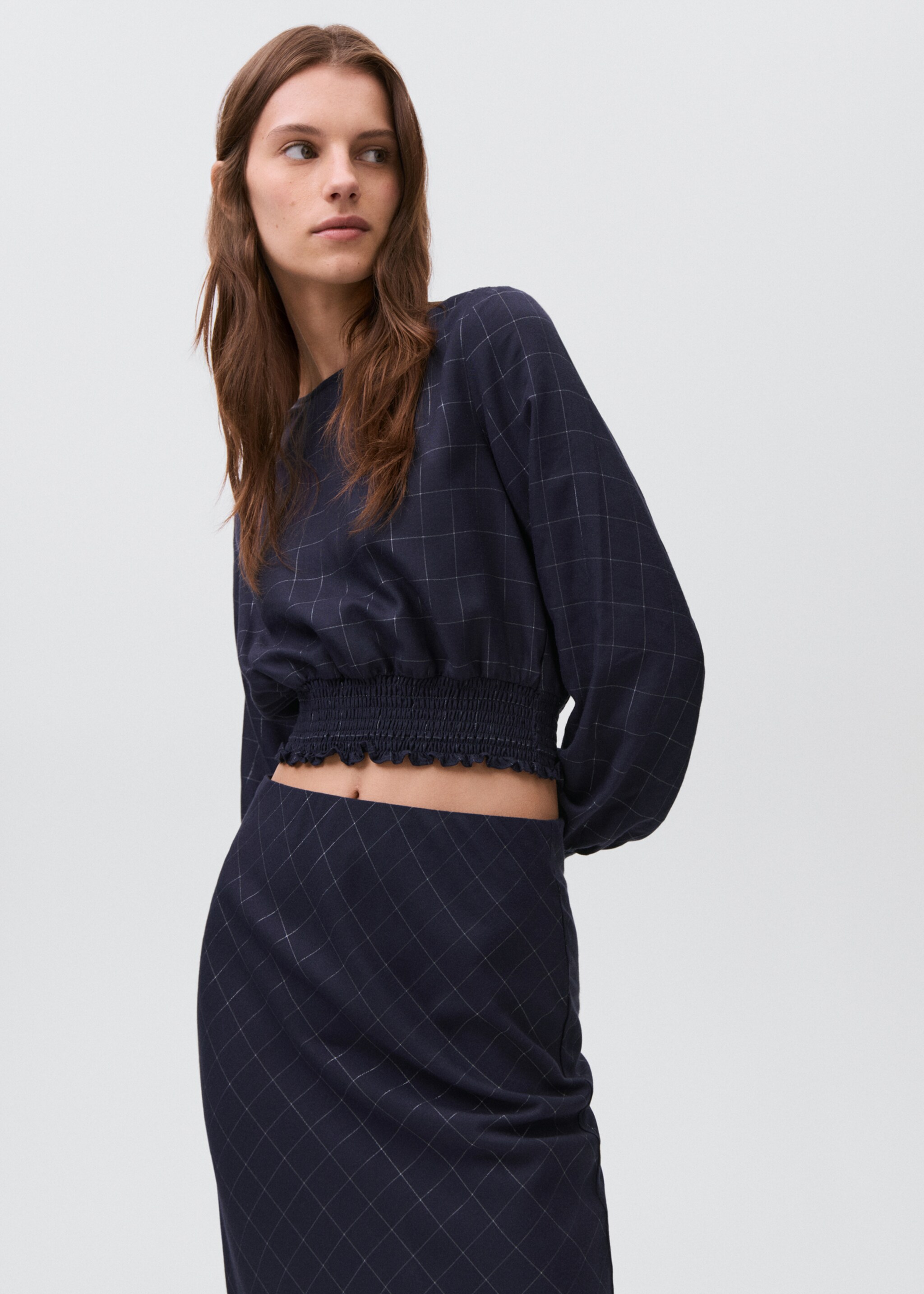 Jupe lurex à carreaux - Détail de l'article 1
