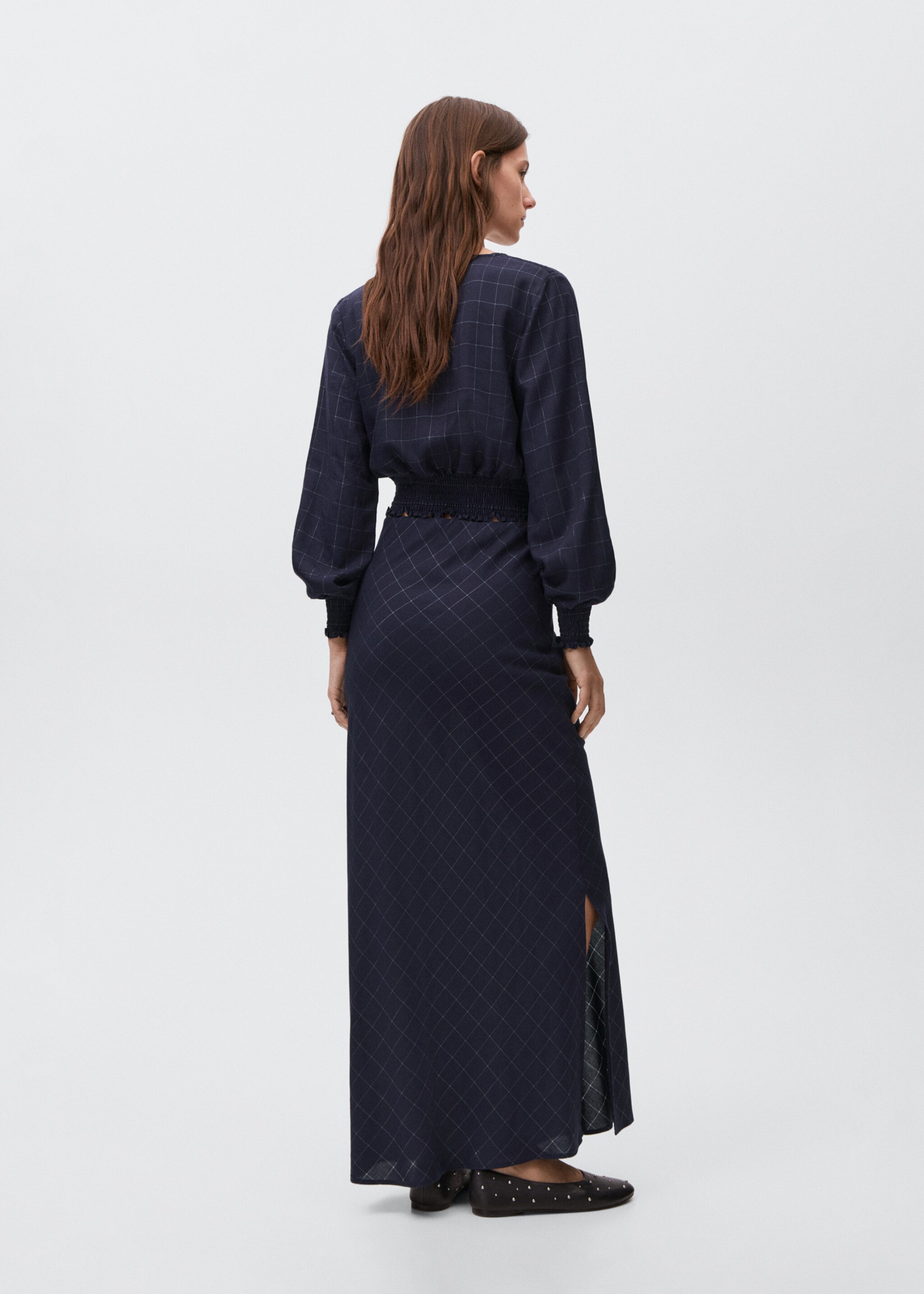 Jupe lurex à carreaux - Verso de l’article