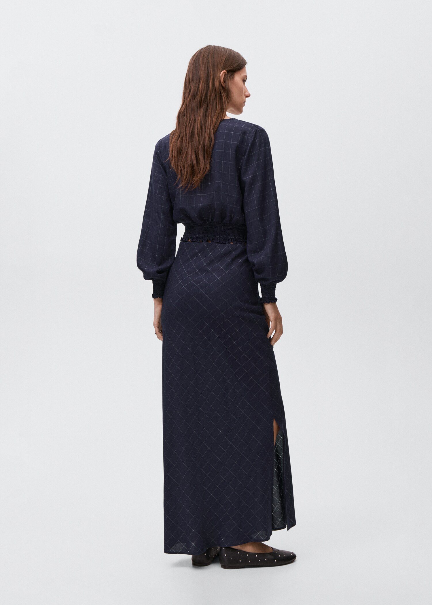 Jupe lurex à carreaux - Verso de l’article