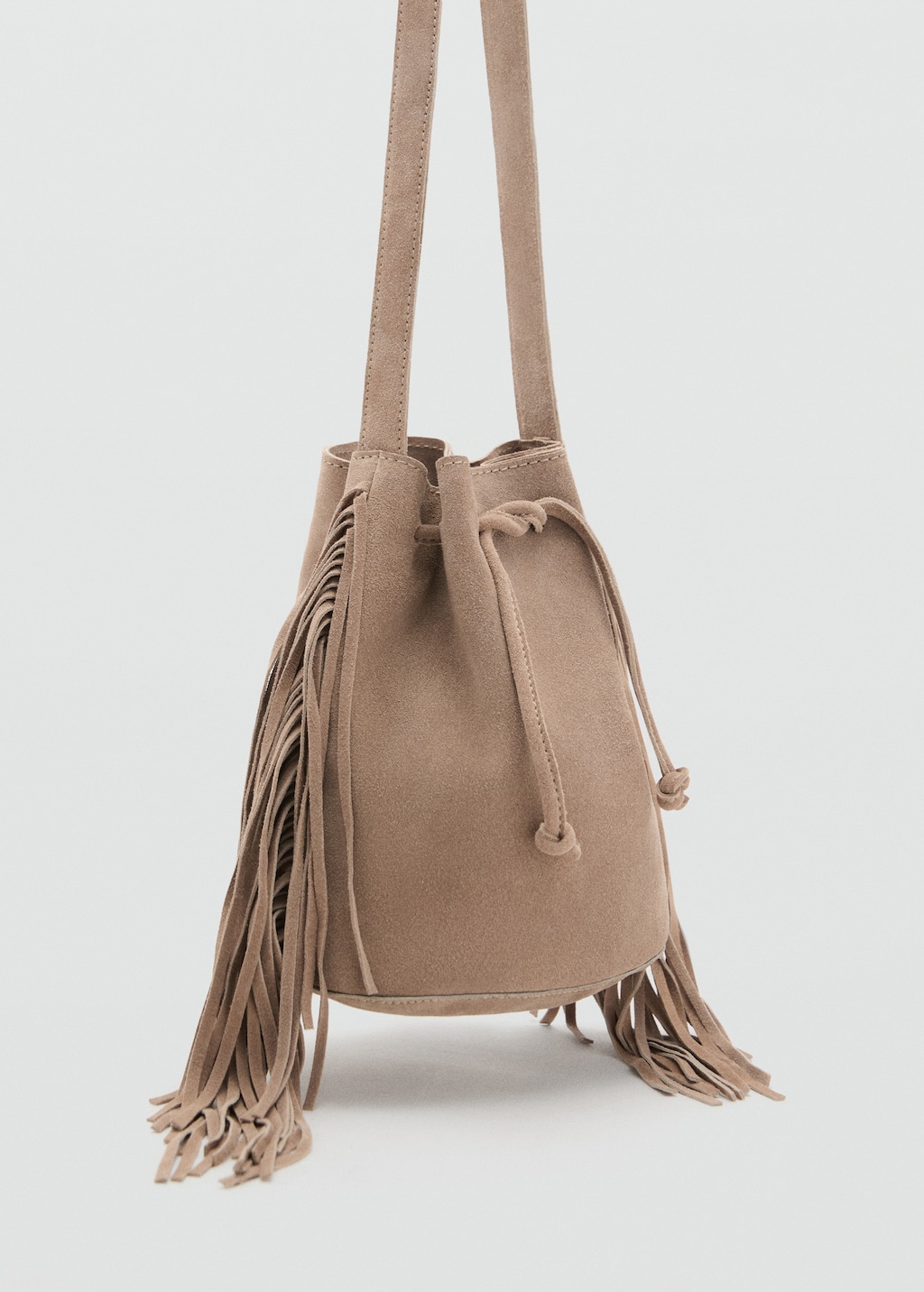 Zara Suede Bucket Bag Zara Gray Vegan Suede Bucket Bag Shoulder