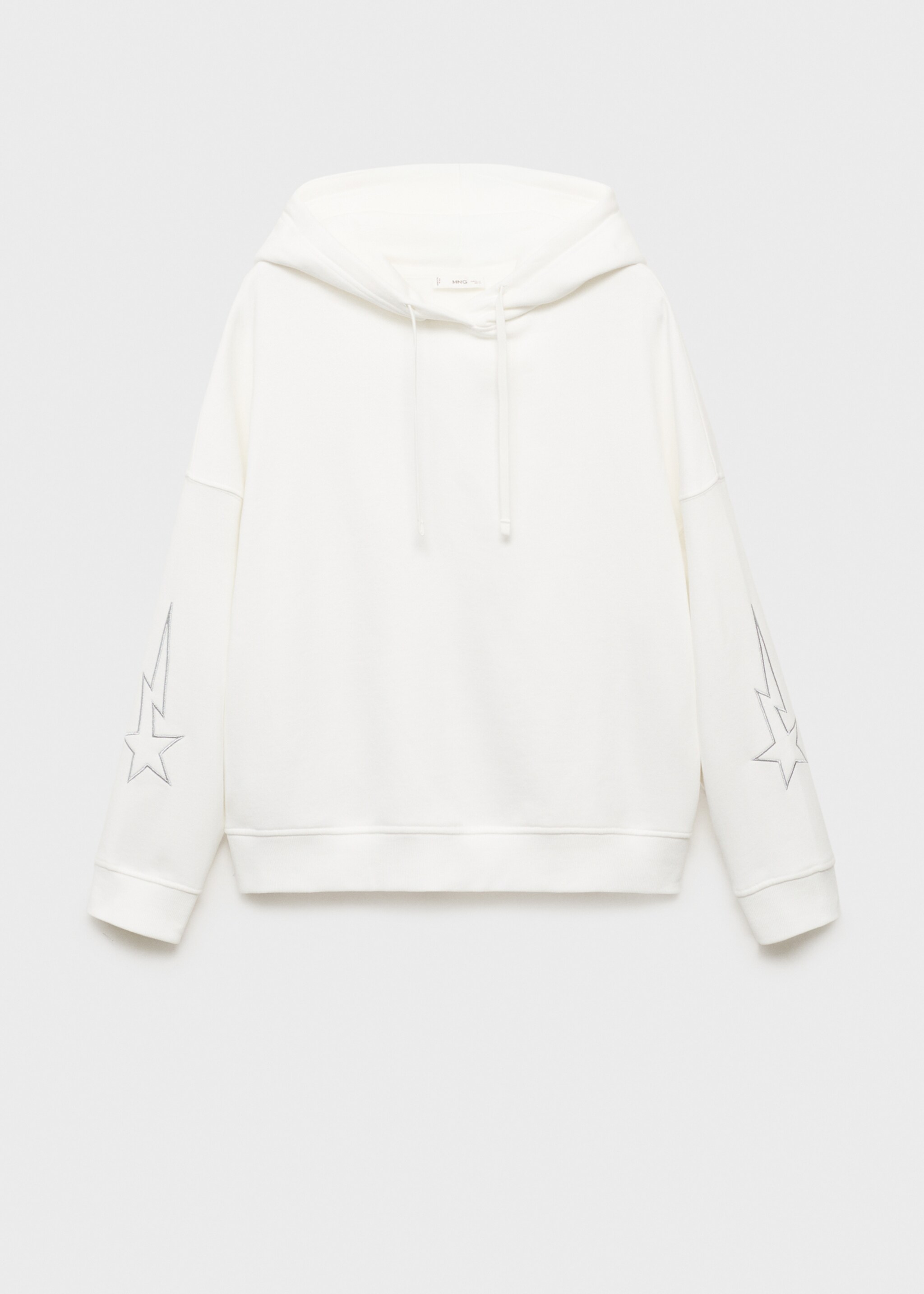 Sweatshirt with embroidered star - Article without model, Off White. Ref: 17084781-00.