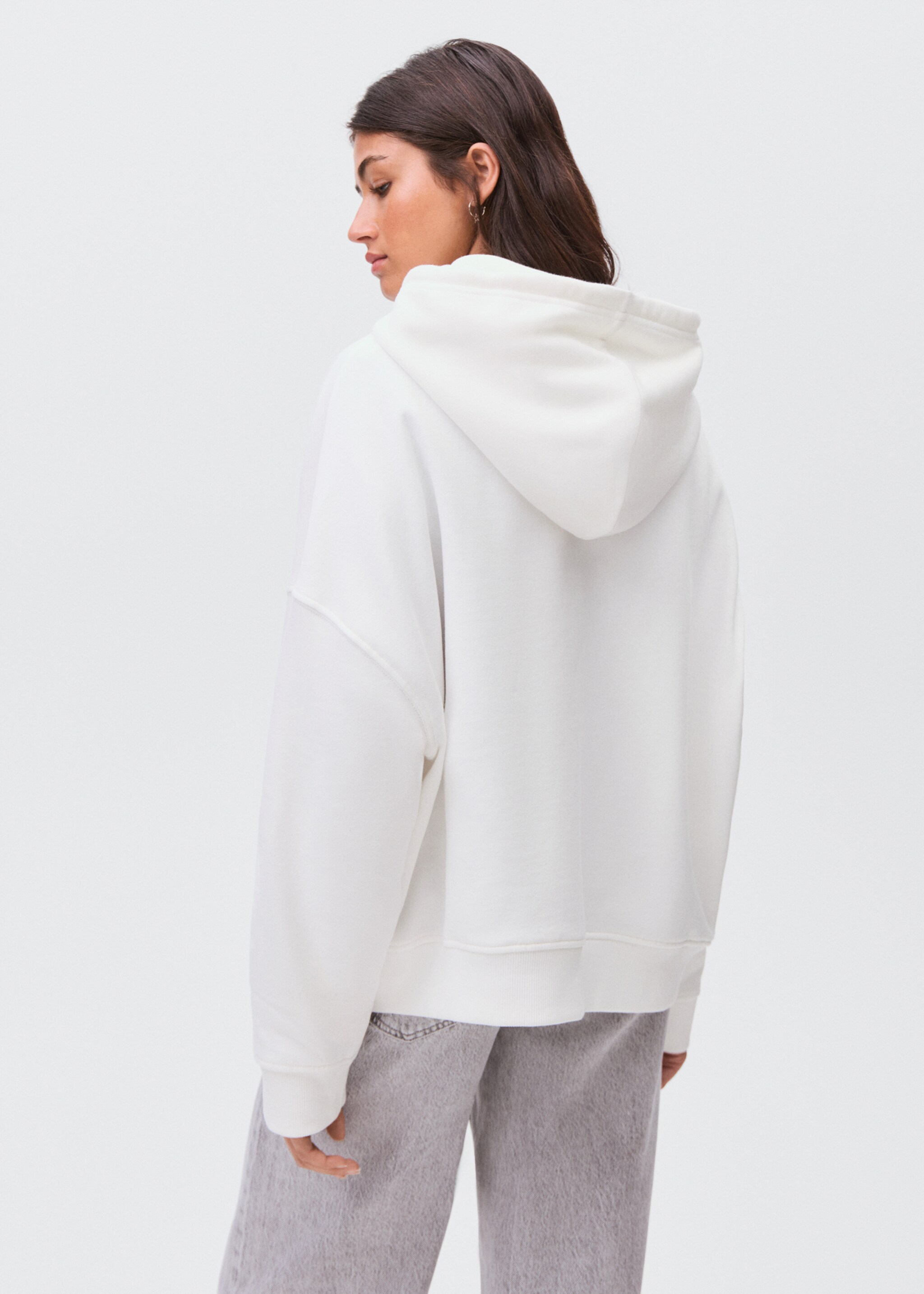 Sweatshirt with embroidered star - Reverse of the article, Off White. Ref: 17084781-00.
