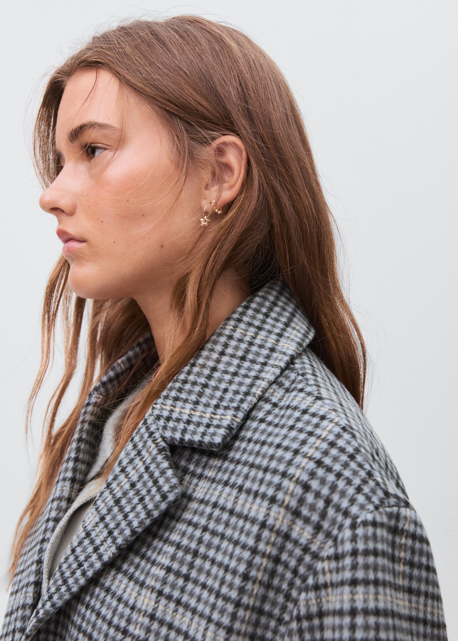 Manteau long à carreaux - Détail de l'article 1