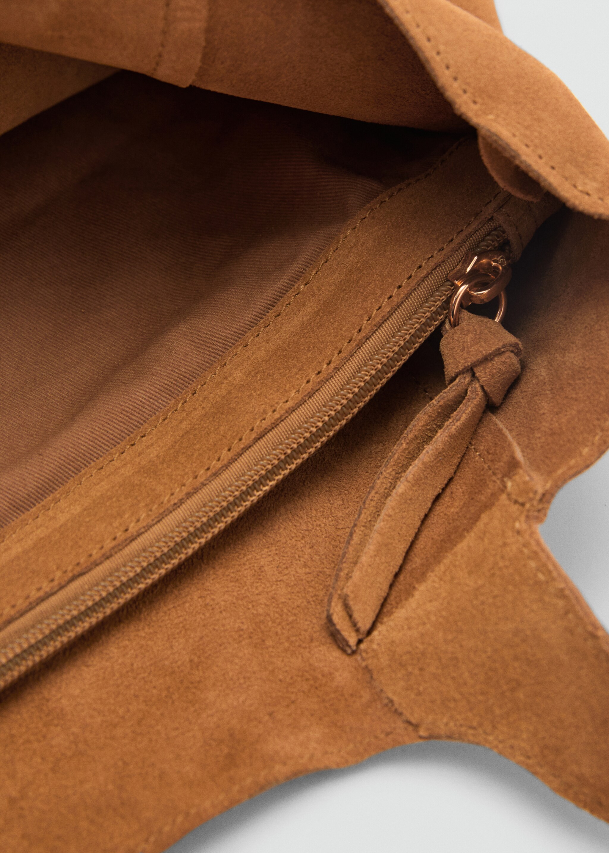 Suede shopper bag - Details of the article 1