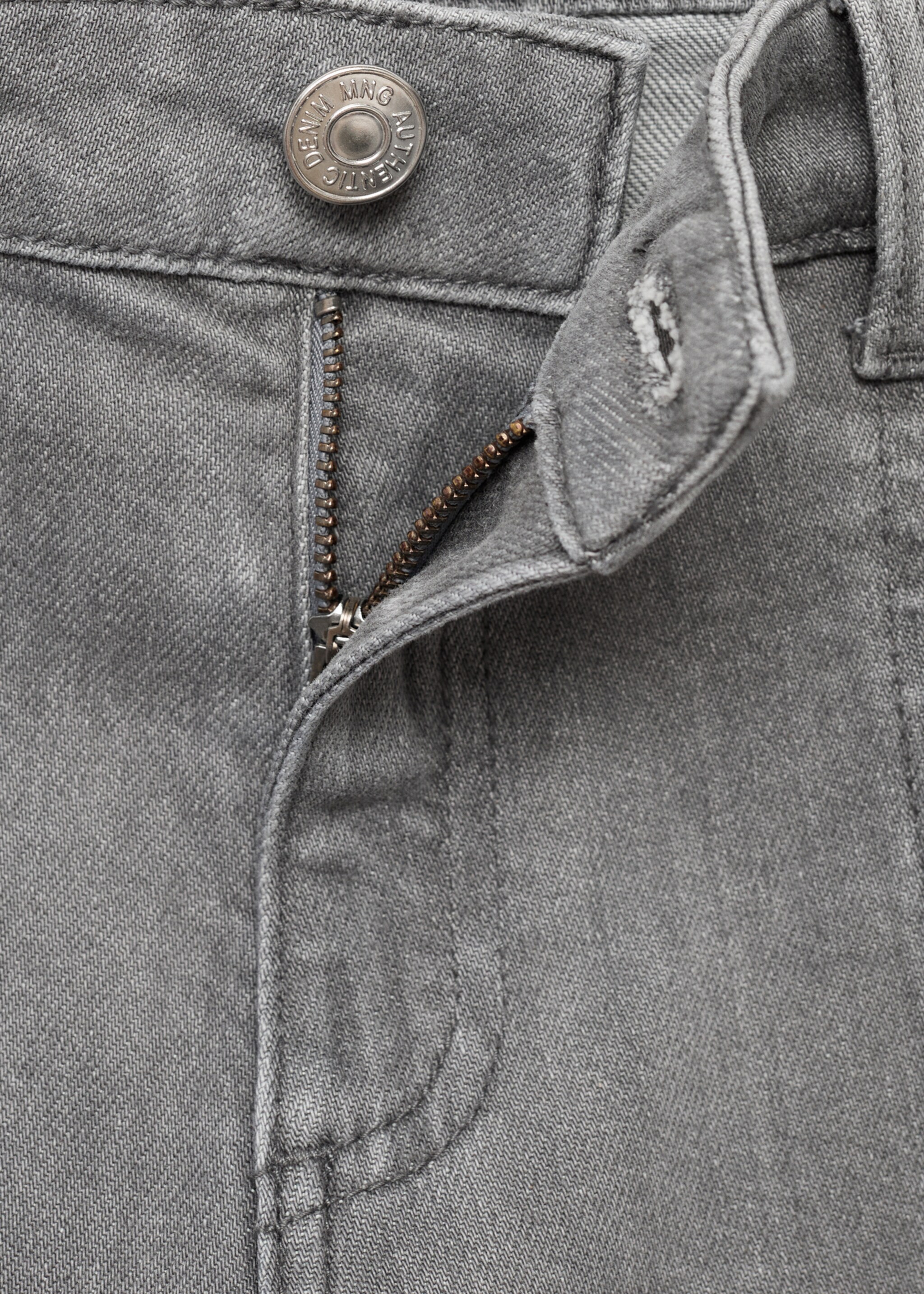 Jean brodé étoiles - Détail de l'article 8, Gris denim. Ref: 17084785-00.