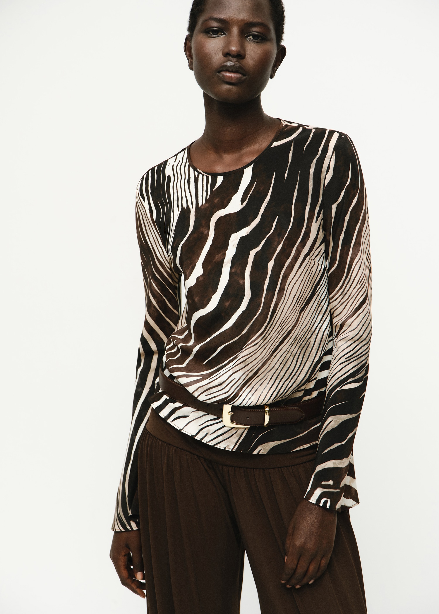 Zebra print blouse - Средна равнина