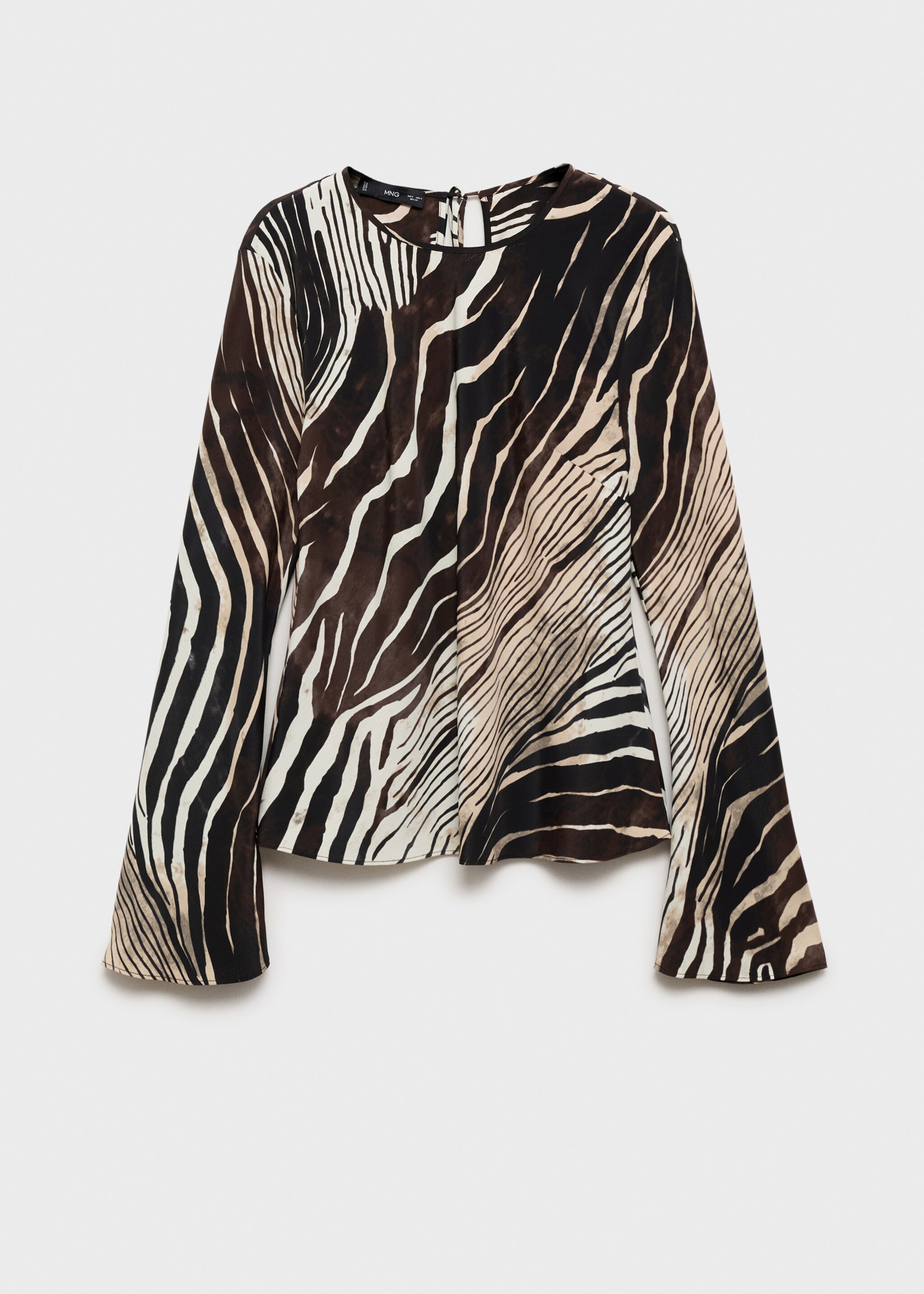 Zebra print blouse - Article without model, Black. Ref: 17084786-00.