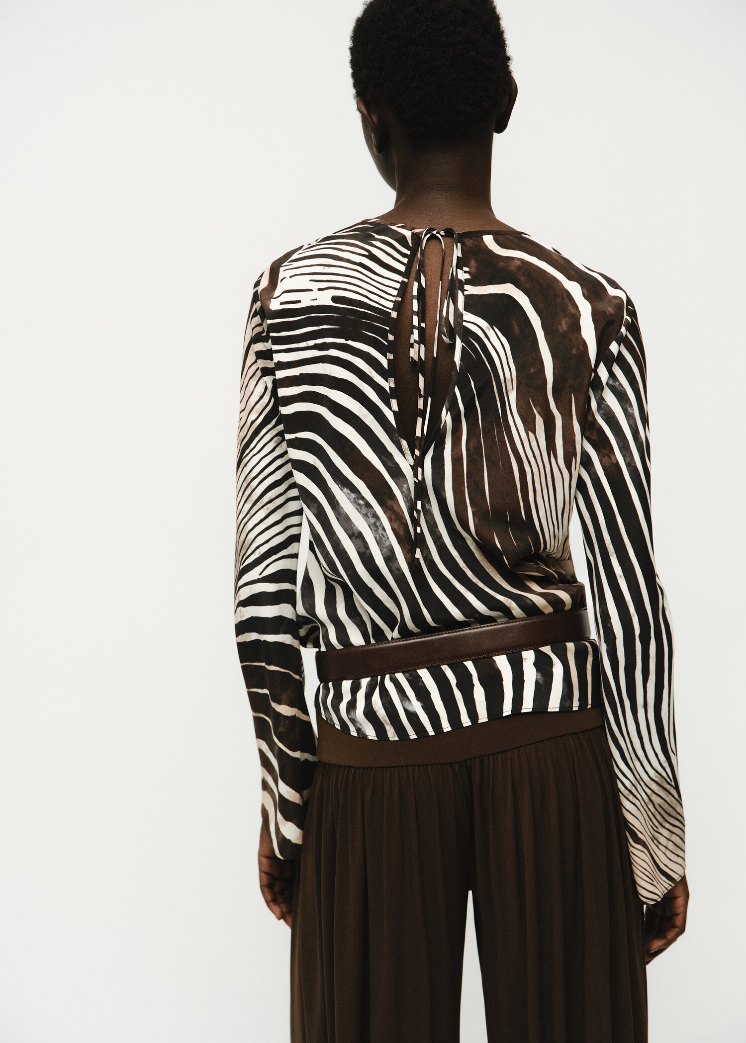 Zebra print blouse - Обратна страна на артикула