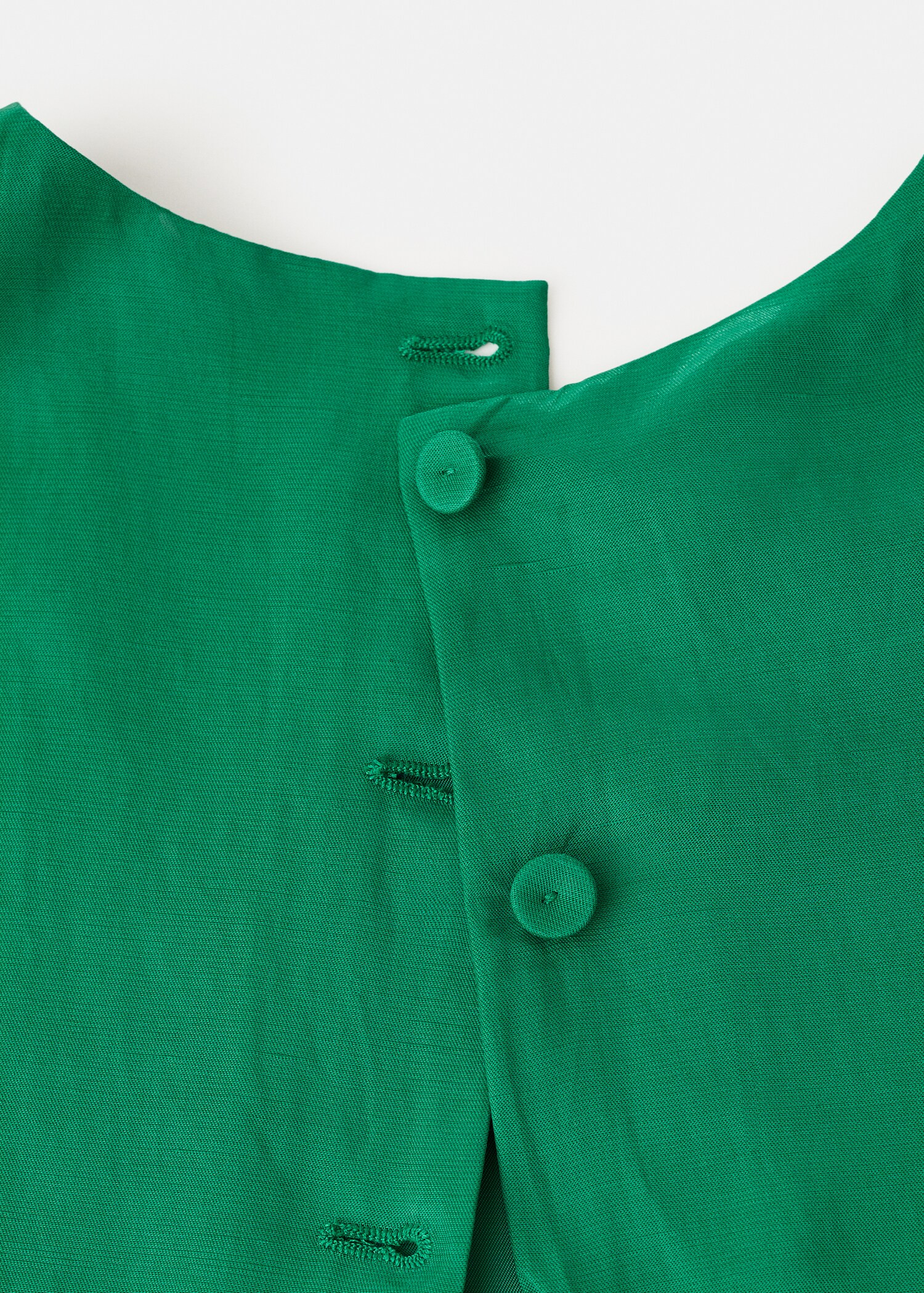 Linen blend top with buttons - Details of the article 0