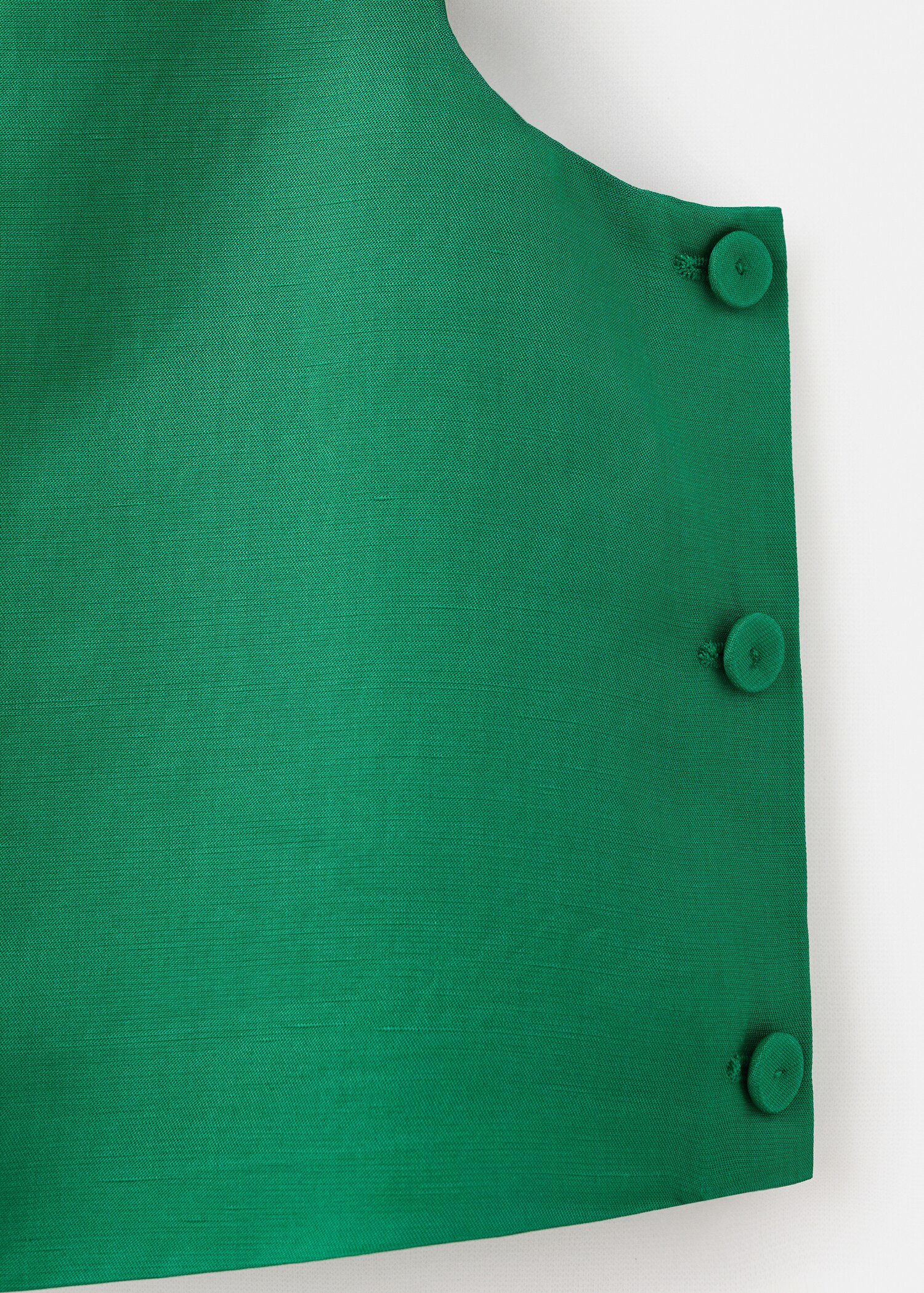 Linen blend top with buttons - Details of the article 8