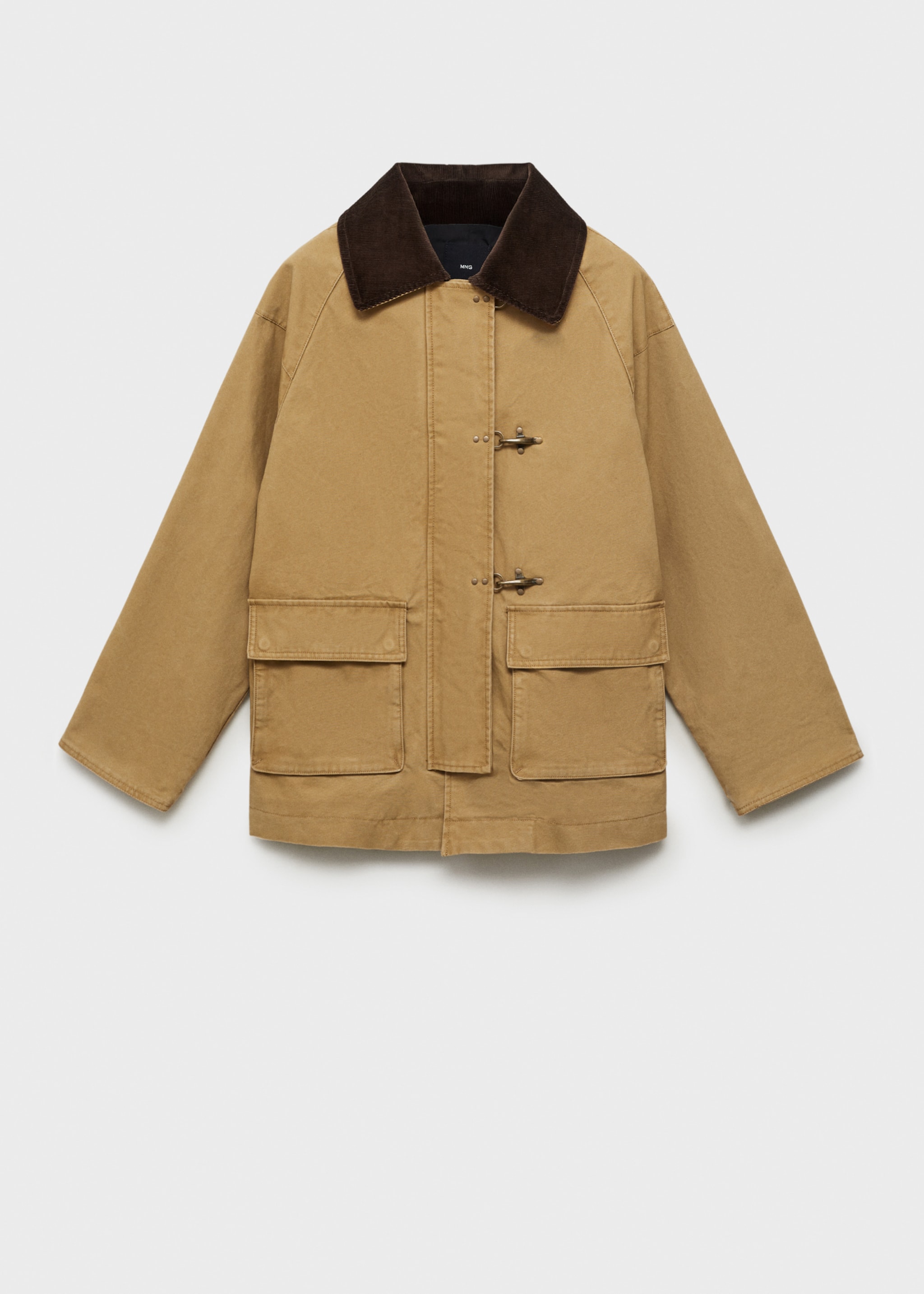 Parka algodón cuello contraste - Artículo sin modelo