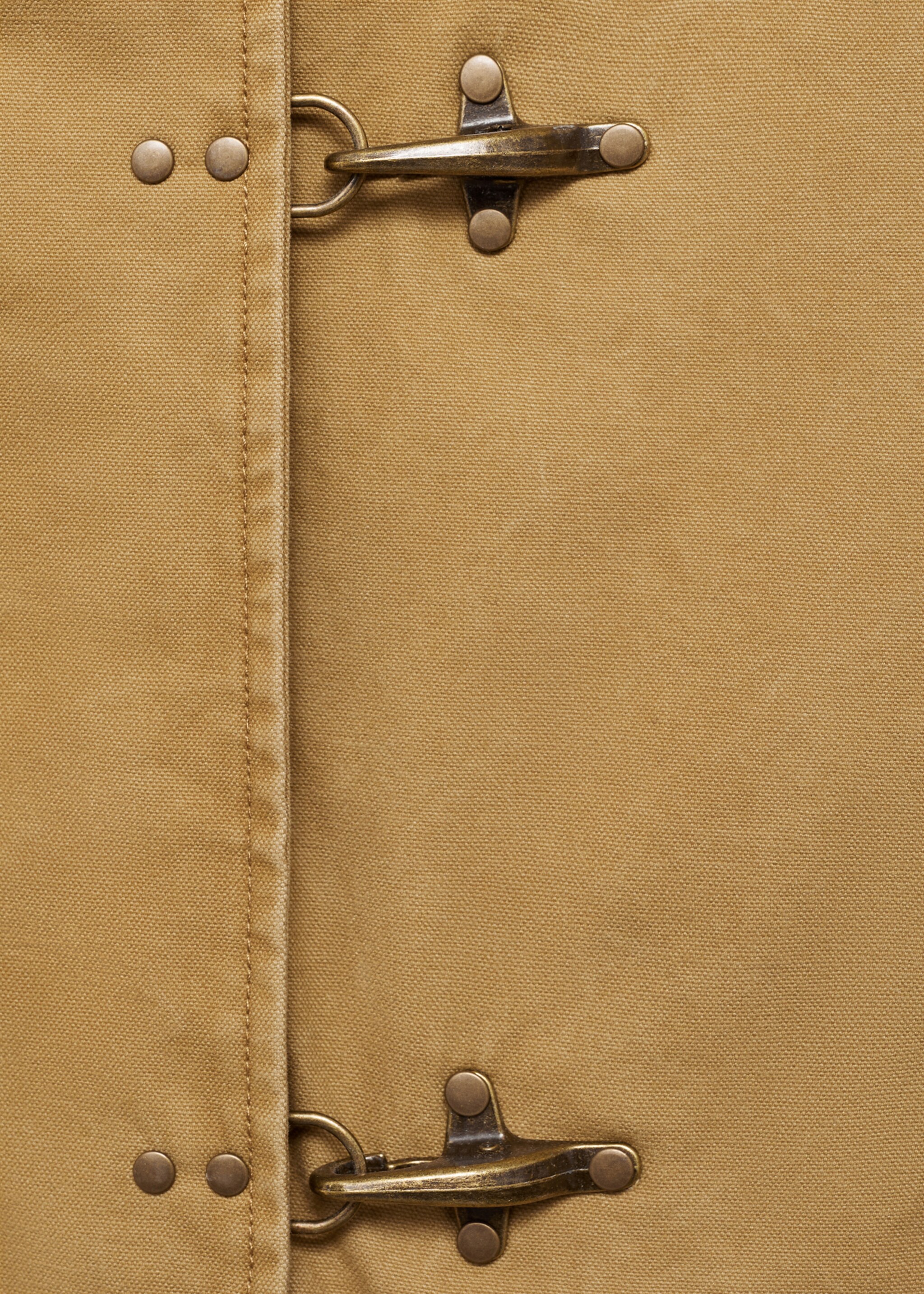 Parka algodón cuello contraste - Detalle del artículo 0