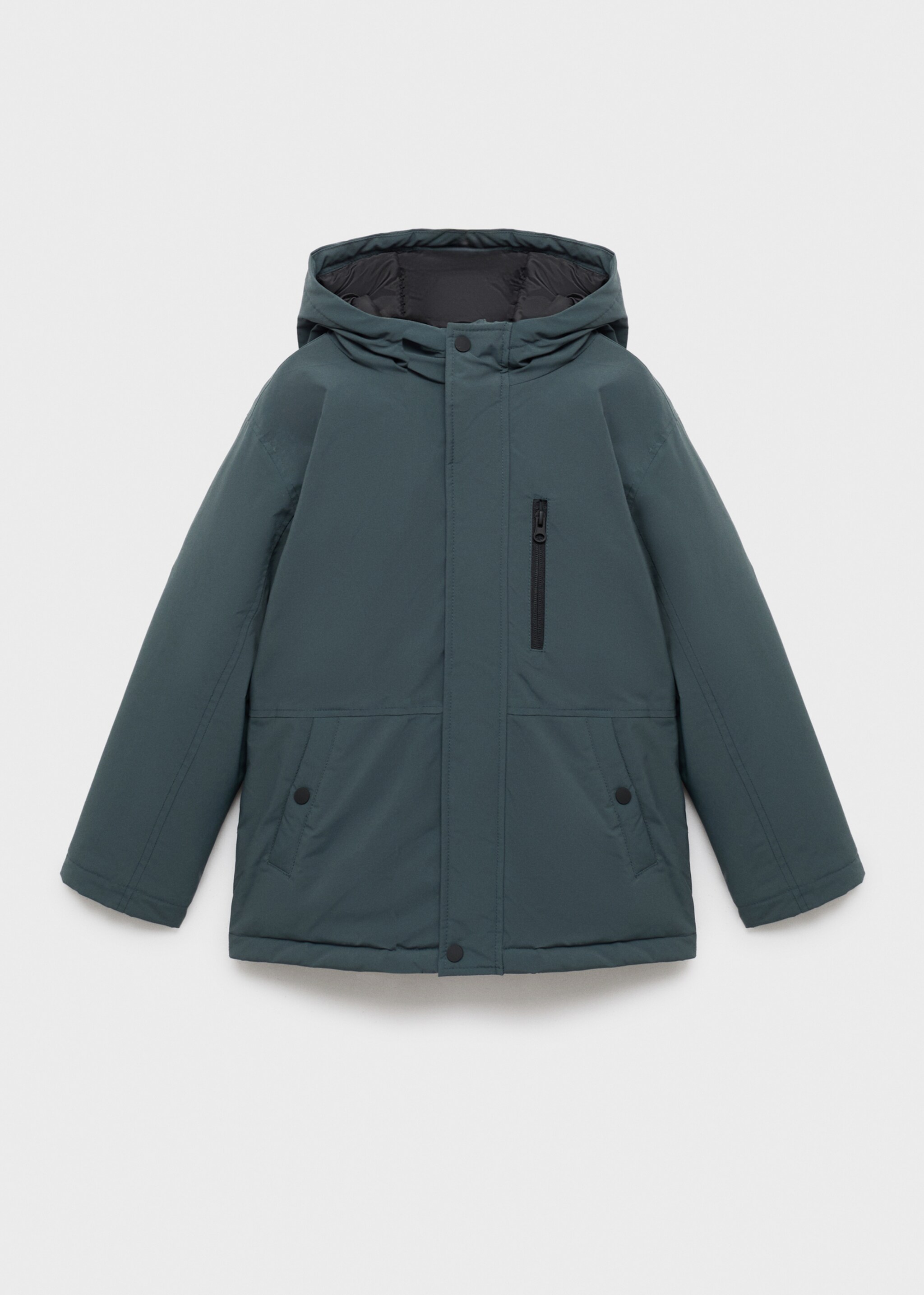 Pocket quilted jacket - Article without model, Petrol Blue. Ref: 17085140-00.