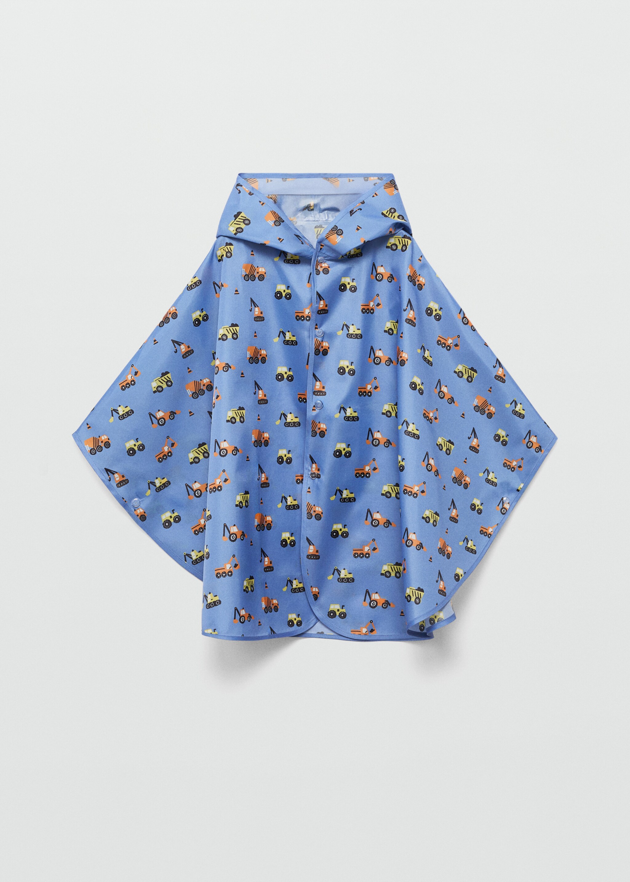 Raincoat with car print - Article without model, Blue. Ref: 17085144-00.
