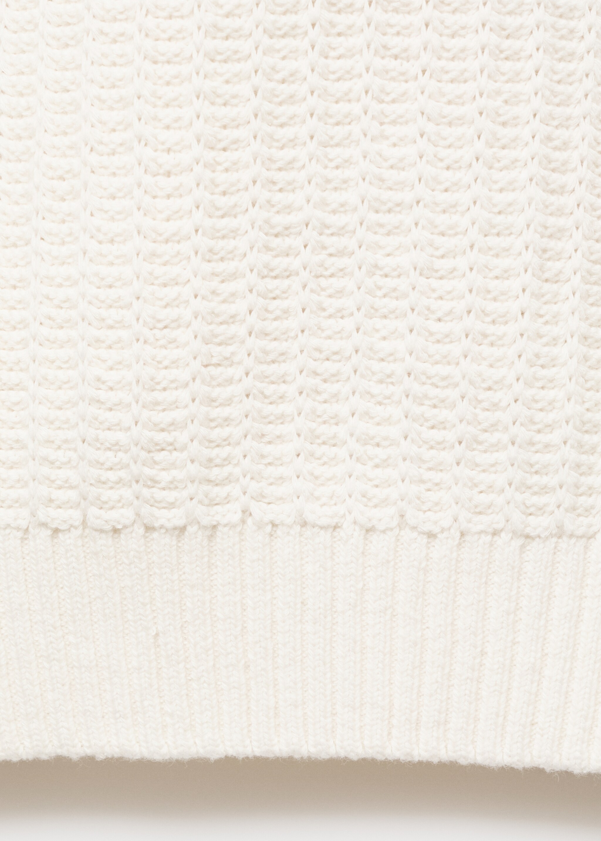 Jersey estilo polo 100% algodón - Detalle del artículo 0, Blanco roto. Ref: 17085147-00.