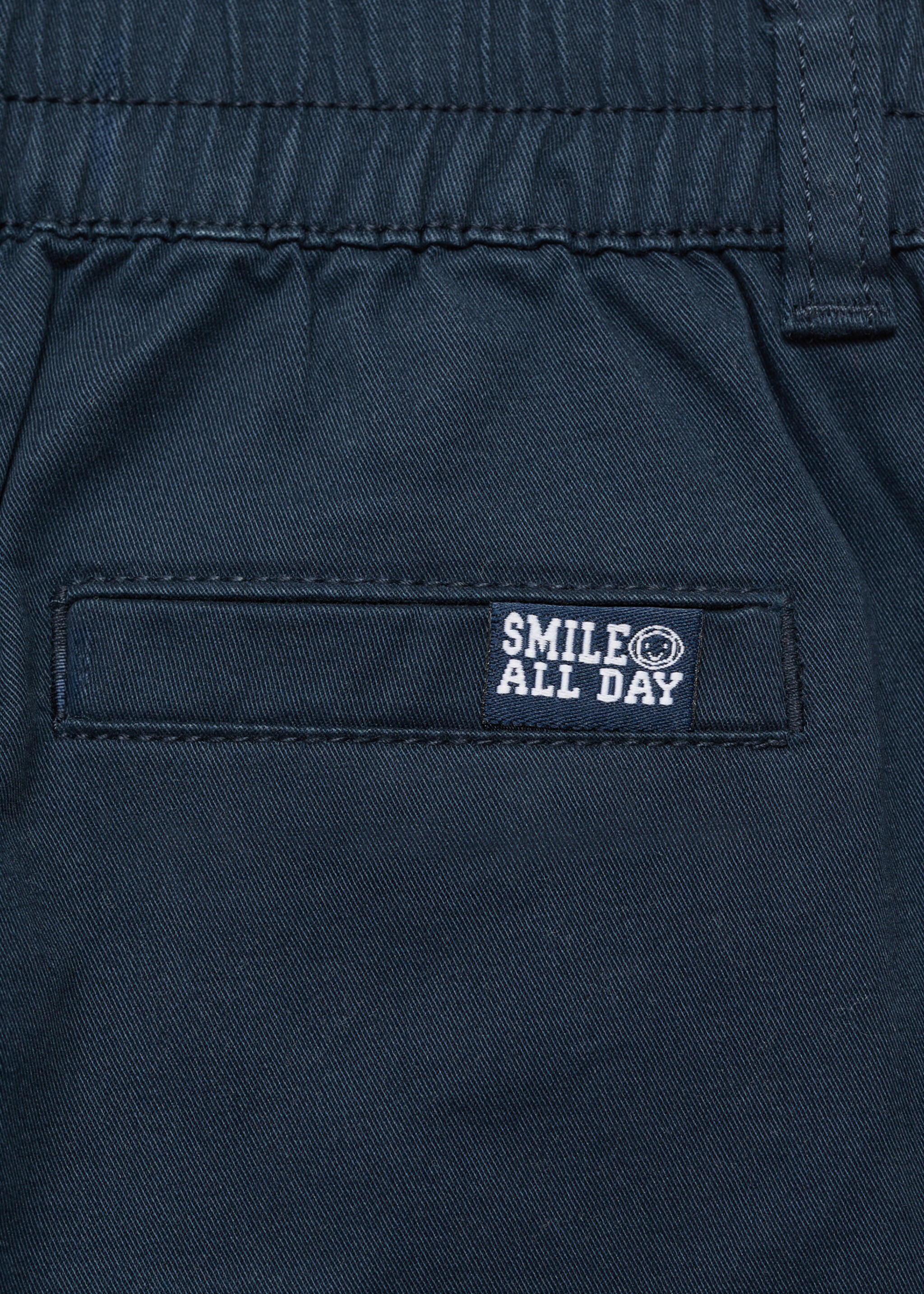 Cotton cargo trousers - Details of the article 0, Navy. Ref: 17085149-00.