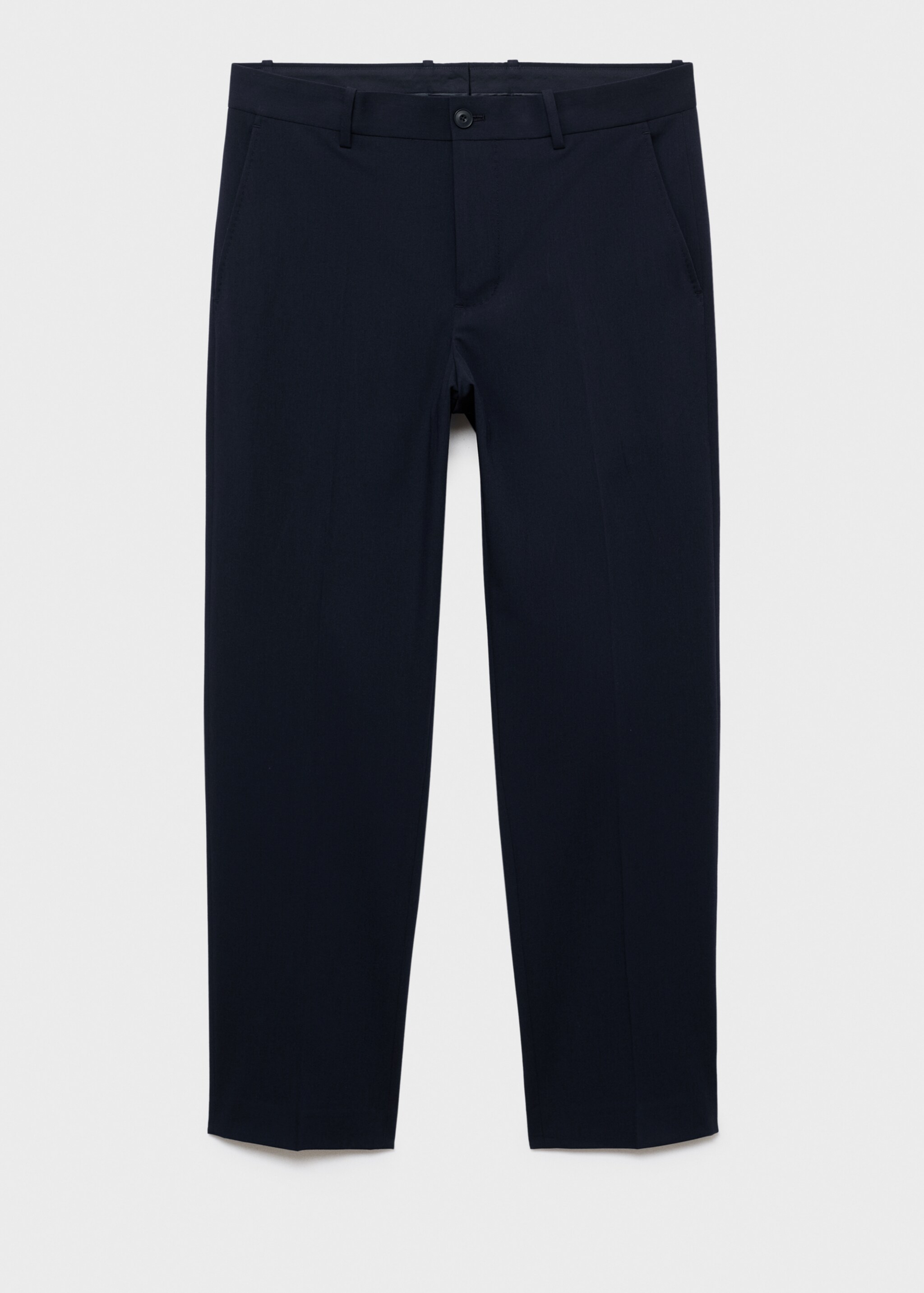 Slim-fit suit trousers - Article without model, Navy. Ref: 17085150-00.
