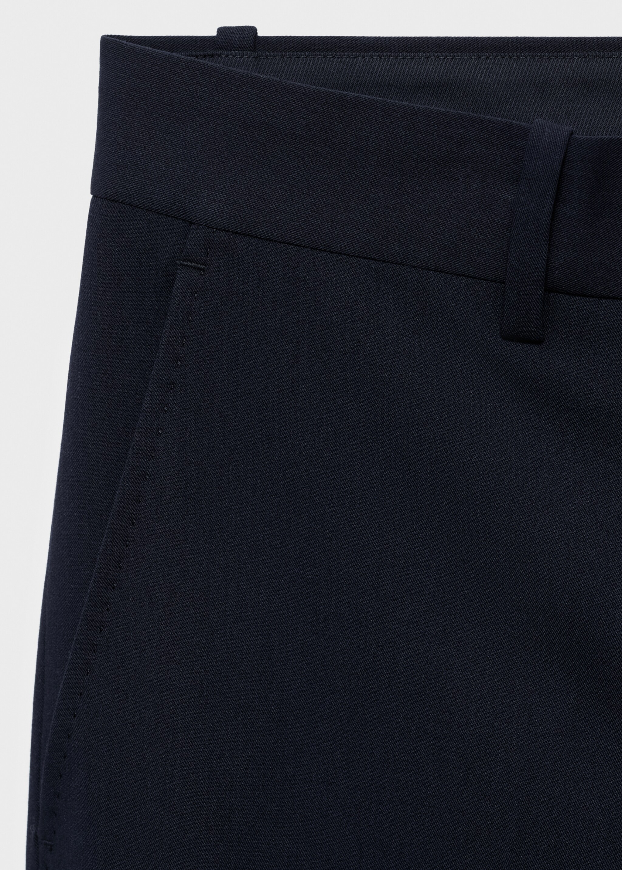 Slim-fit suit trousers - Details of the article 0, Navy. Ref: 17085150-00.