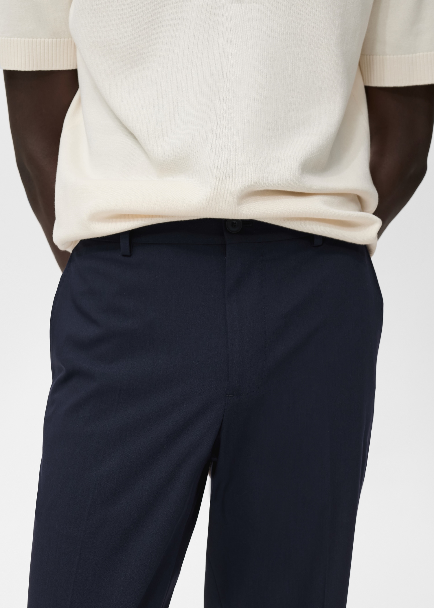 Slim-fit suit trousers - Details of the article 1