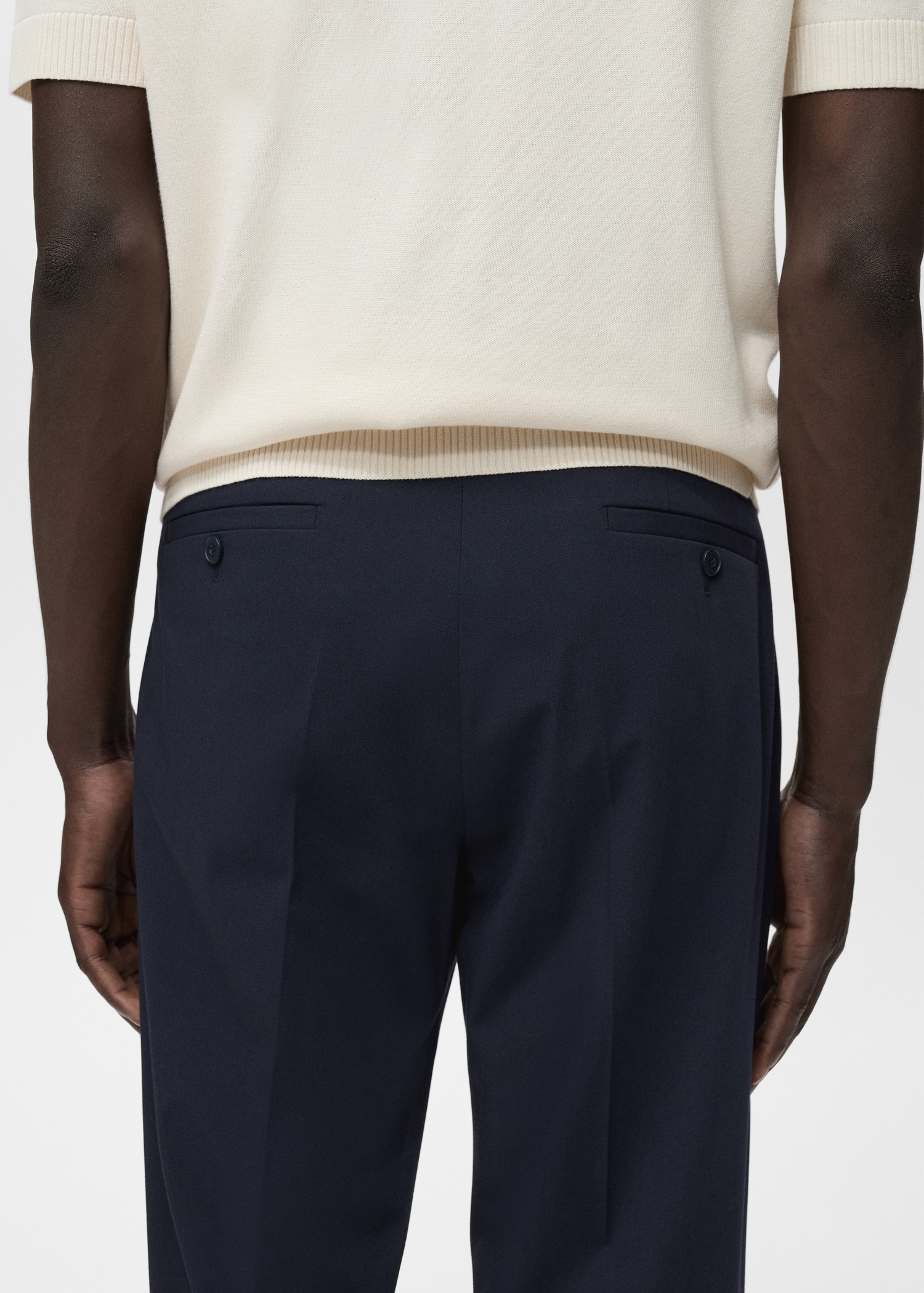 Slim-fit suit trousers - Details of the article 6