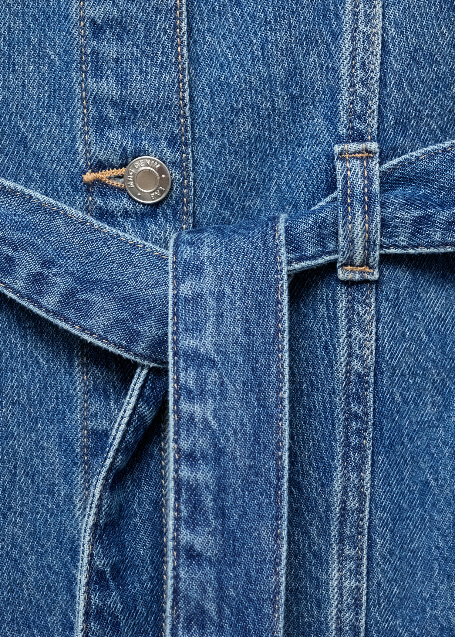 Short denim dress - Details of the article 8