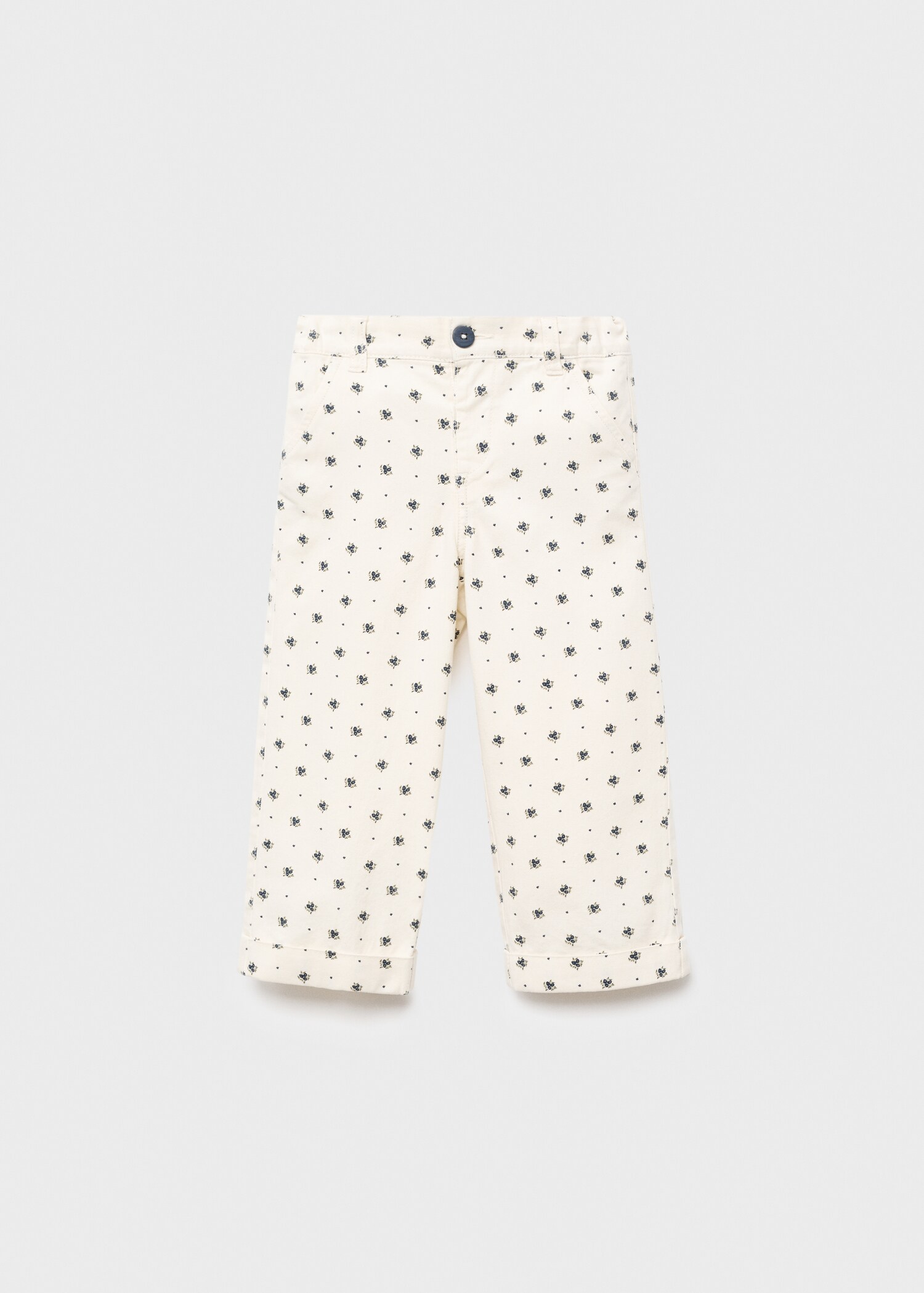Jeans rectos estampado floral - Artículo sin modelo