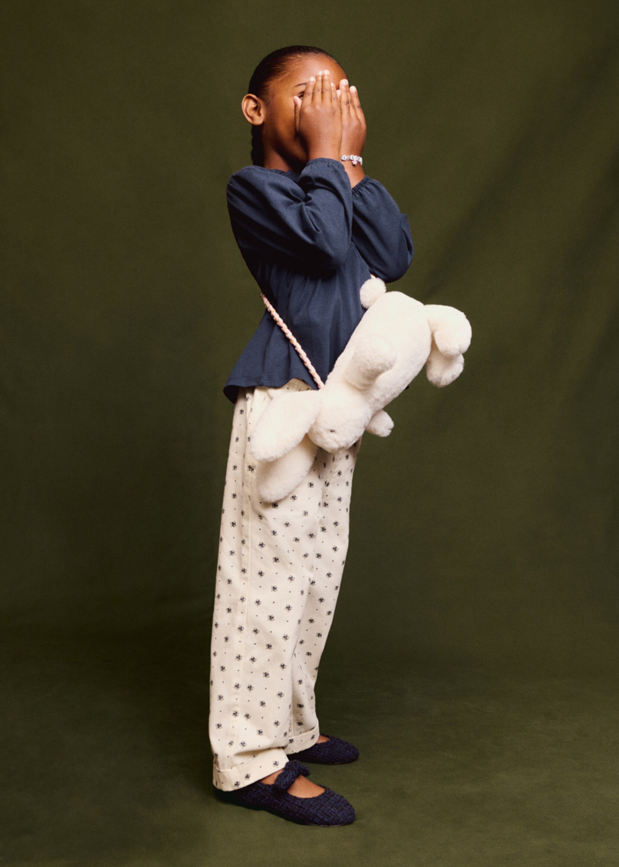 Texans rectes estampat floral - Detall de l'article 5, Blanc. Ref: 17085154-00.