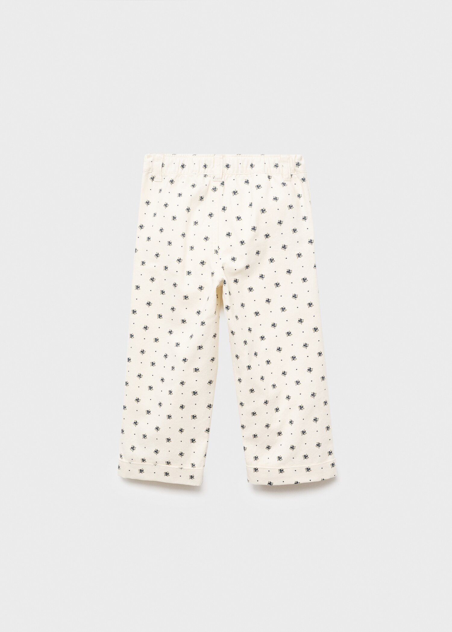 Jeans rectos estampado floral - Reverso del artículo