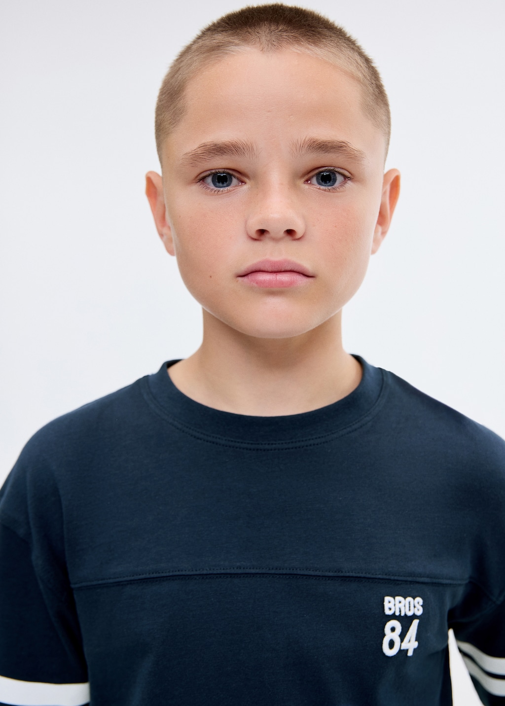 Embroidered printed T-shirt