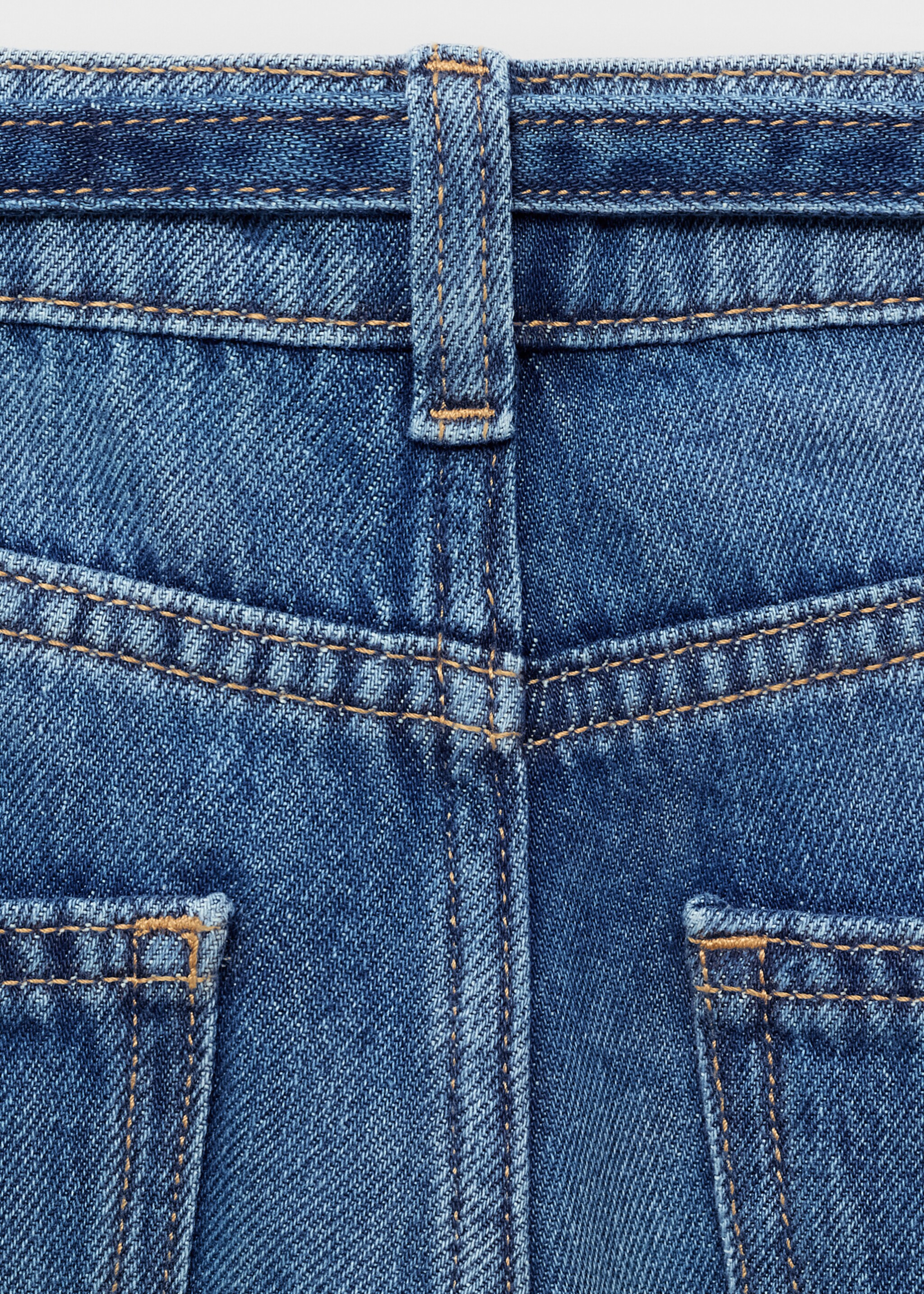 Jeans culotte com costura - Pormenor do artigo 0, Azul-escuro. Ref: 17085156-00.
