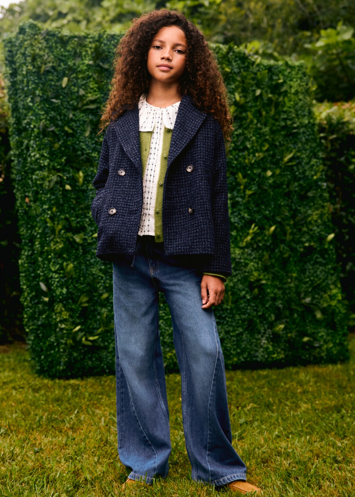Culotte jeans with seam detail - Details of the article 5