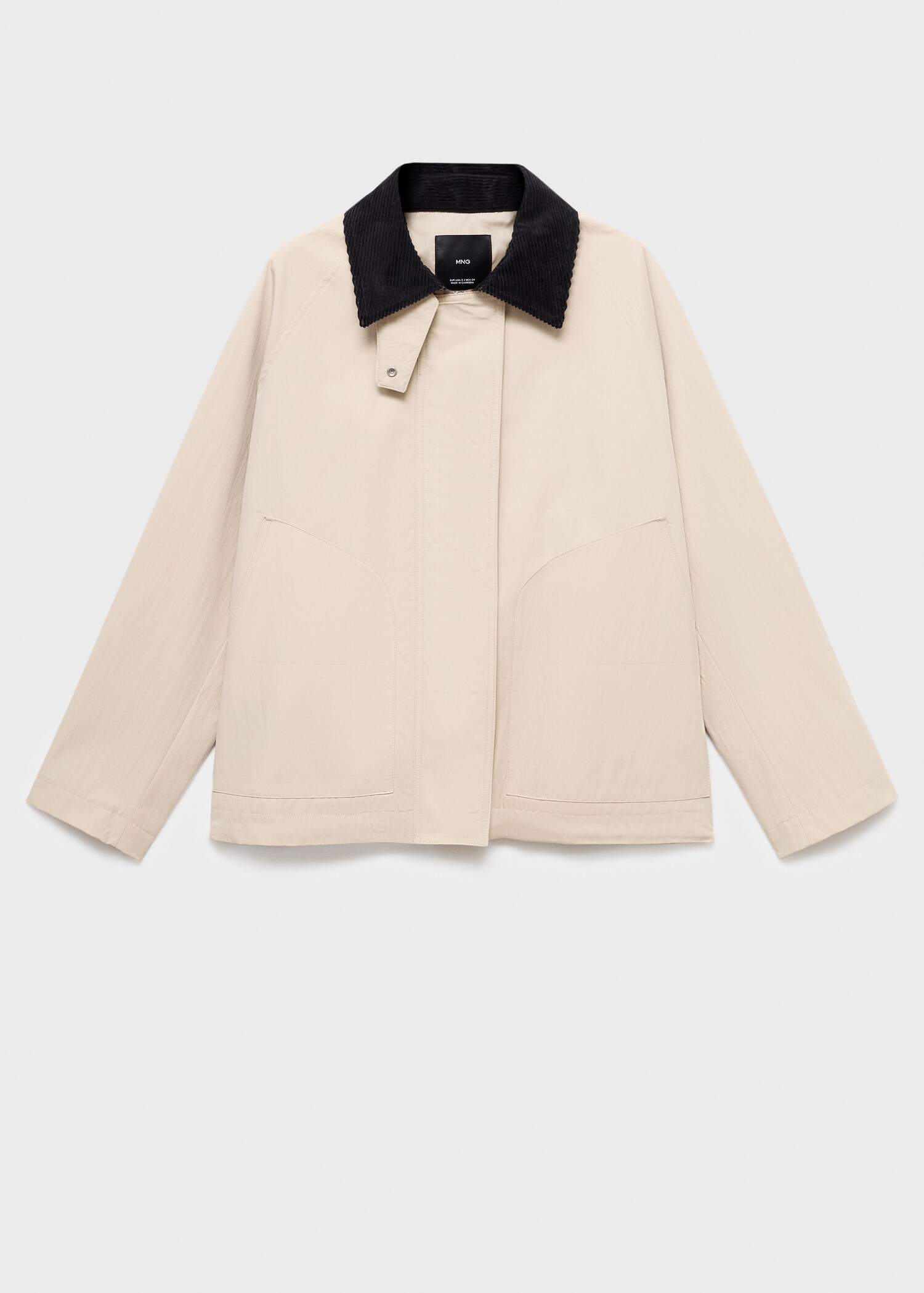 Chaqueta algodón cuello pana - Artículo sin modelo