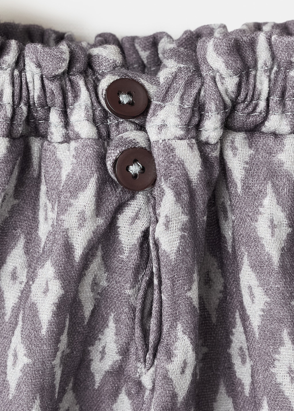 Cotton blouse with ethnic print