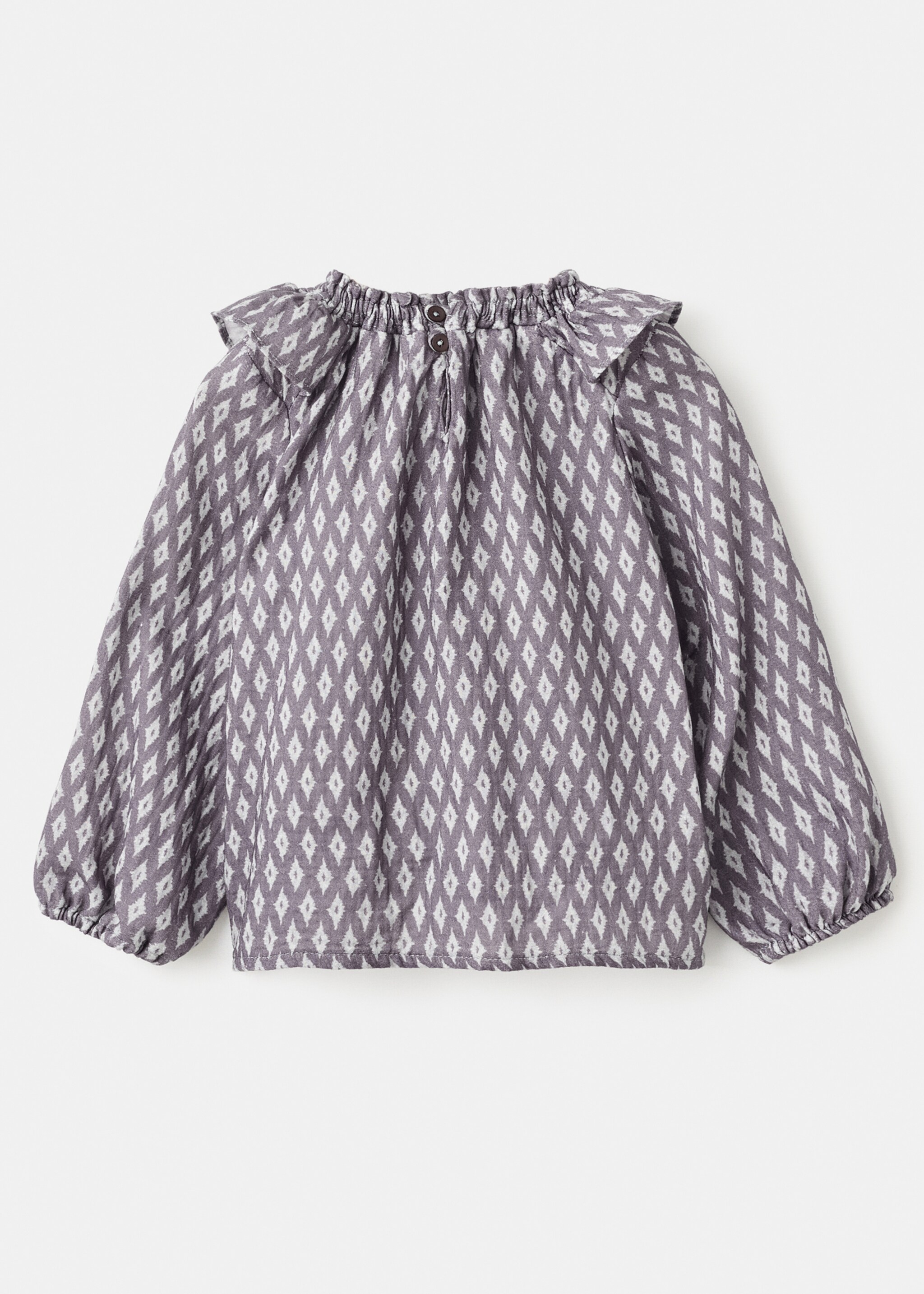 Blouse ikat - Reverse of the article, Light/Pastel Purple. Ref: 17085161-00.