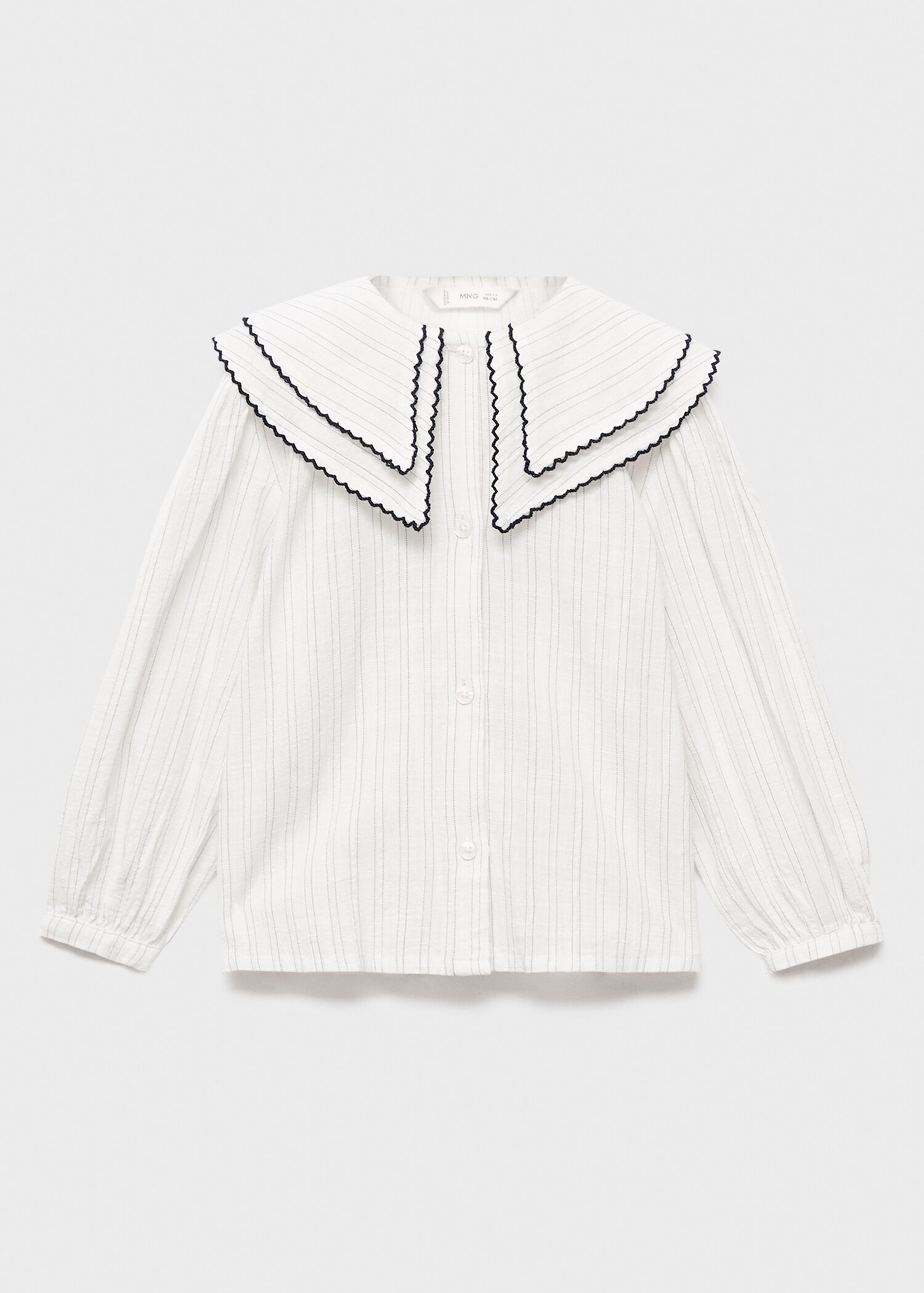 Blouse rayures col claudine - Article sans modèle