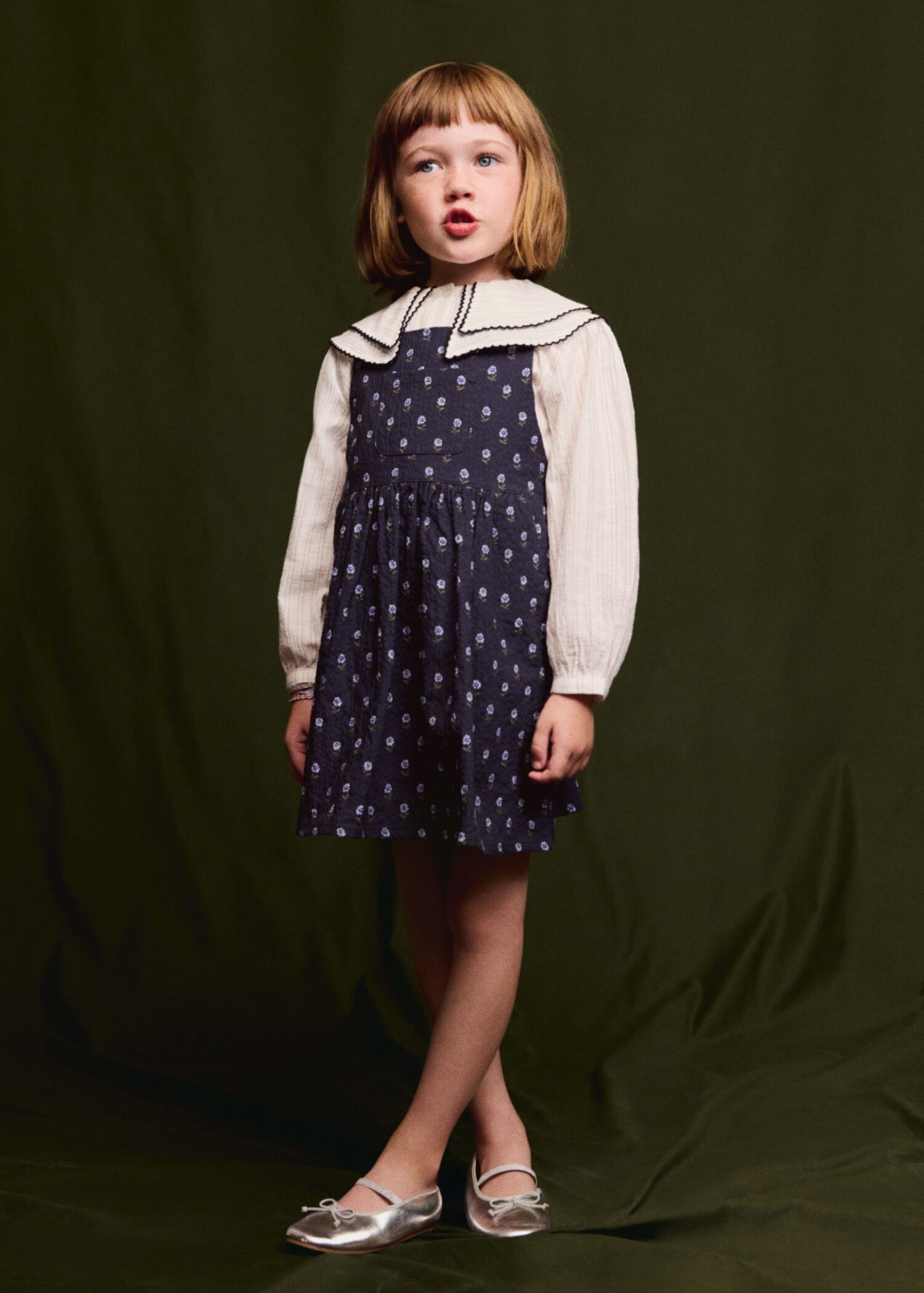 Blouse rayures col claudine - Détail de l'article 5