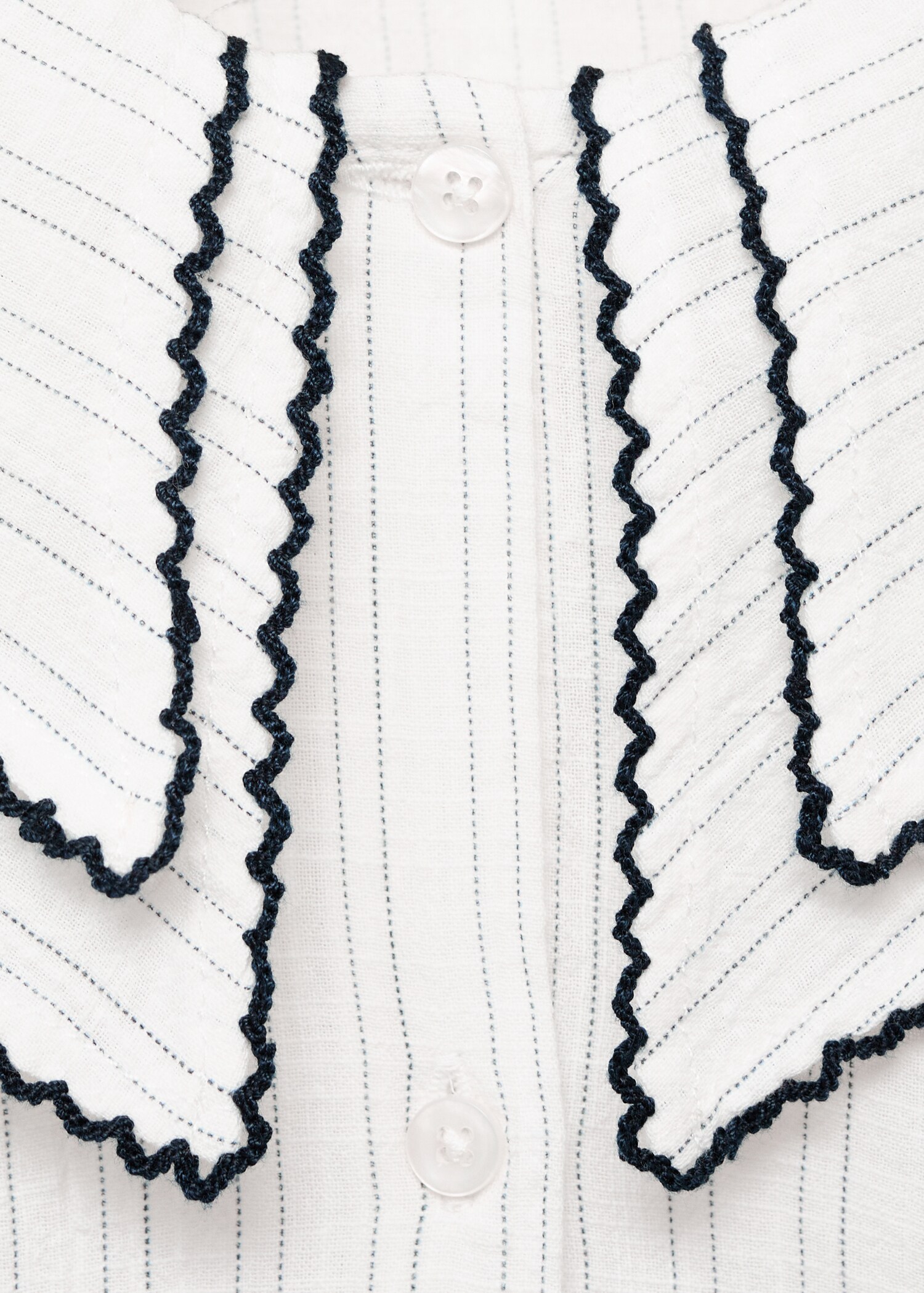 Blouse rayures col claudine - Détail de l'article 8