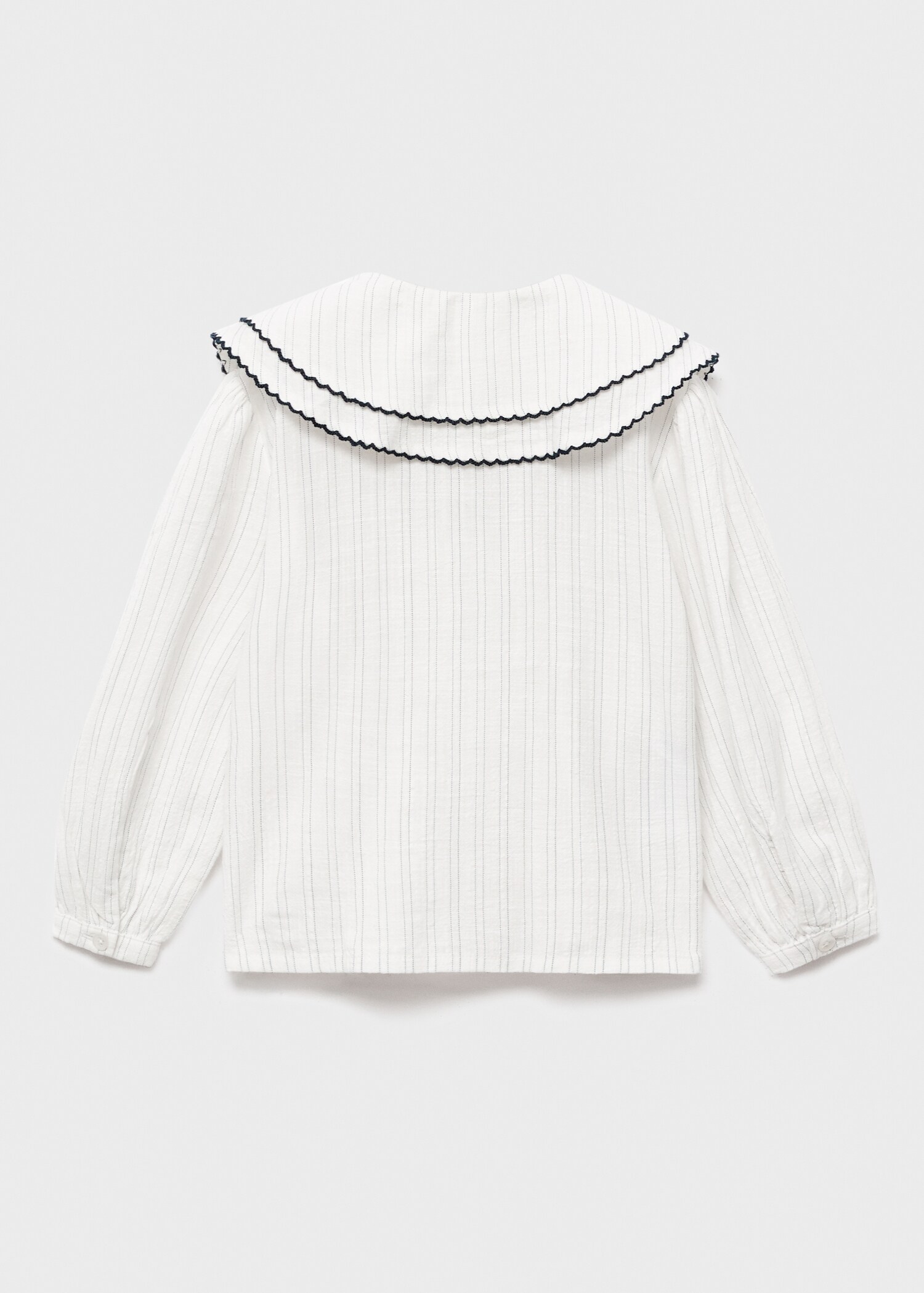 Blouse rayures col claudine - Verso de l’article