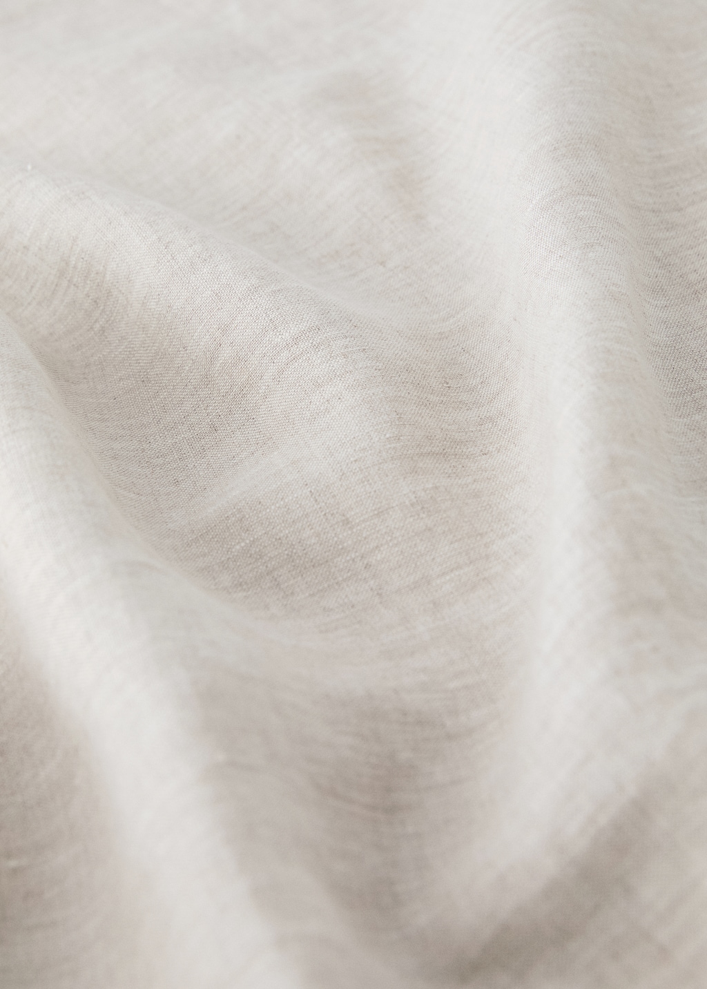 Washed linen children’s top sheet with hemstitch for 90 cm bed